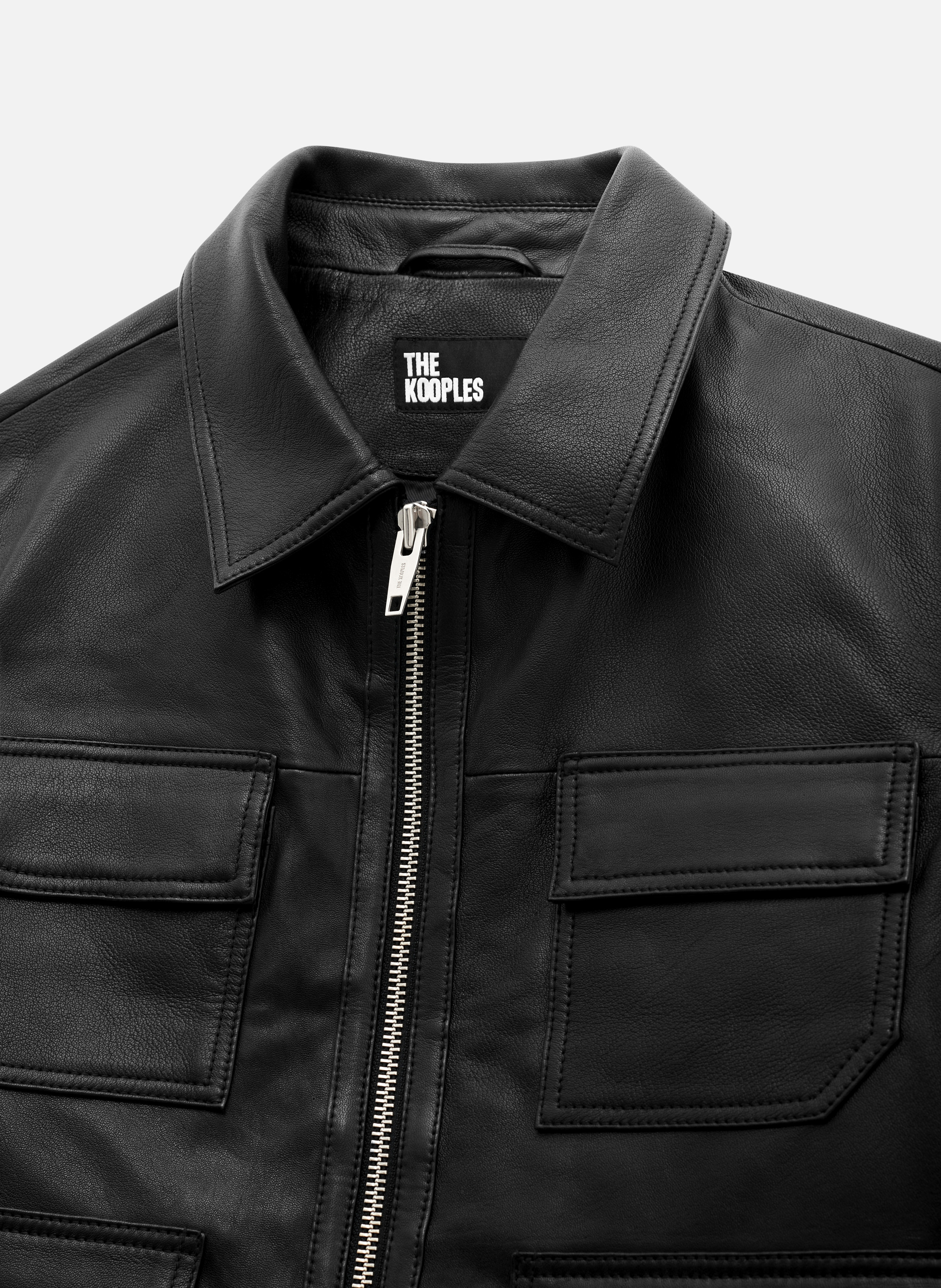 Blouson en cuir THE KOOPLES Noir