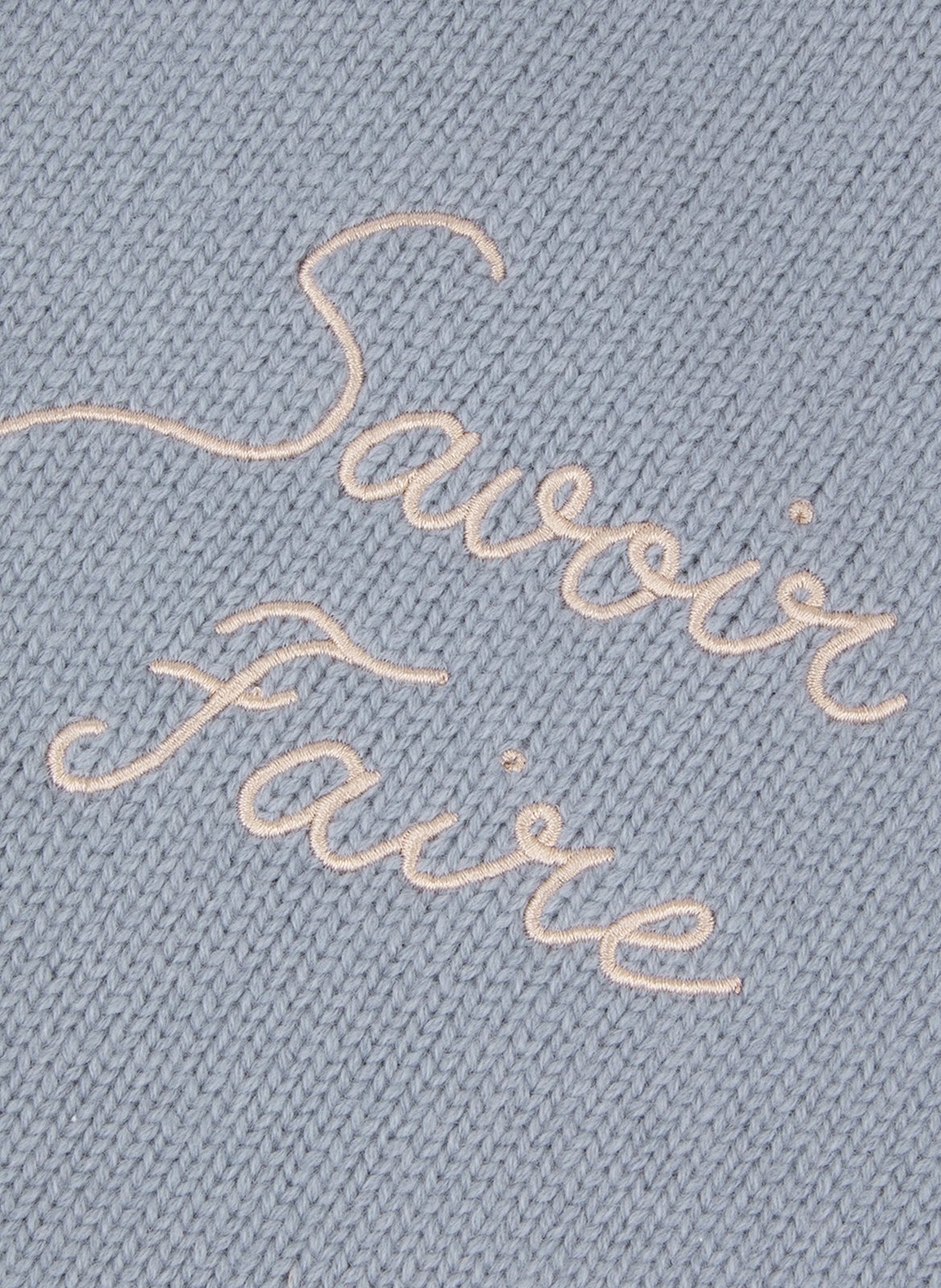 Gilet en laine brodé MAISON LABICHE Gris