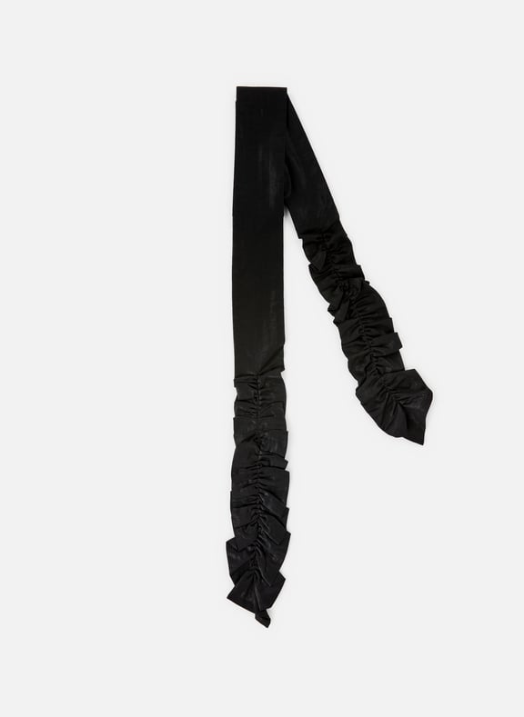 Ruched cotton tie Black by OUR LEGACY OUR LEGACY Ruched cotton tie Black