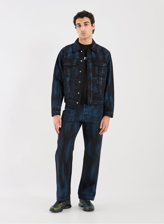 Oversized jacket with a classic cotton collar | Black by ARTE ANTWERP Oversized jacket with a classic cotton collar Black