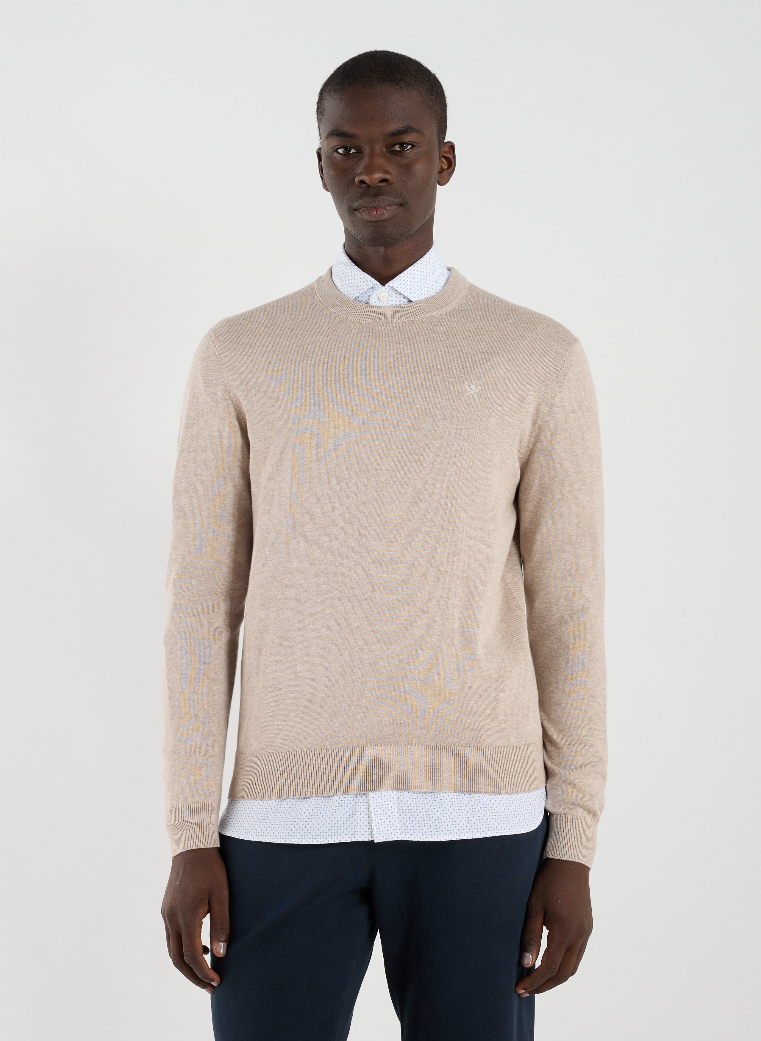 HACKETT Cotton jumper Beige