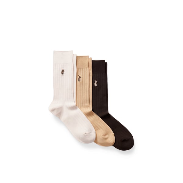Lot de trois paires de chaussettes en coton Lot de trois paires de chaussettes en coton
