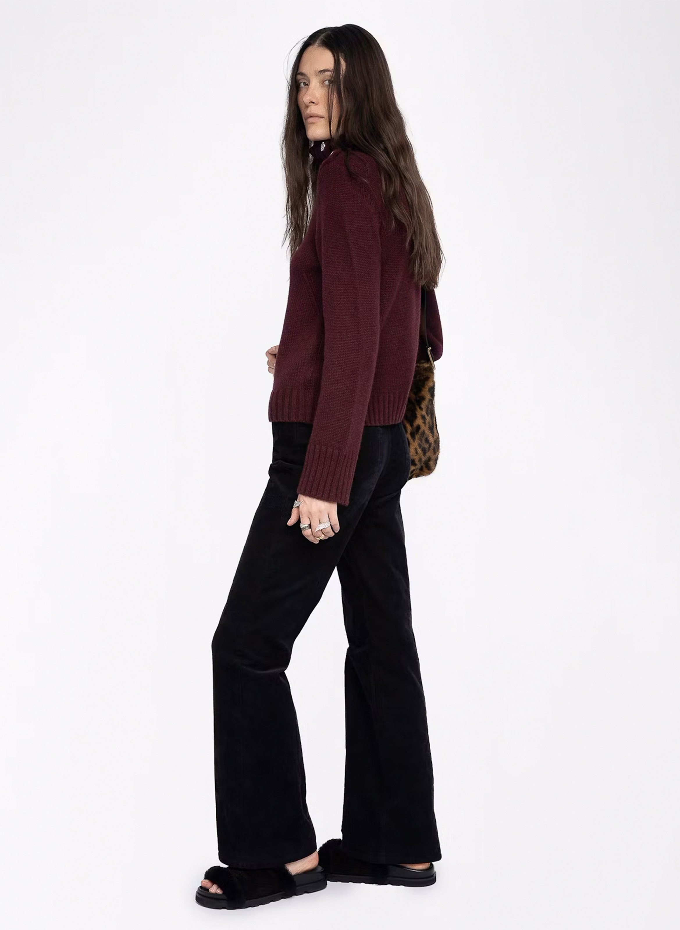 Pull col montant en cachemire nalma ZADIG&VOLTAIRE Violet