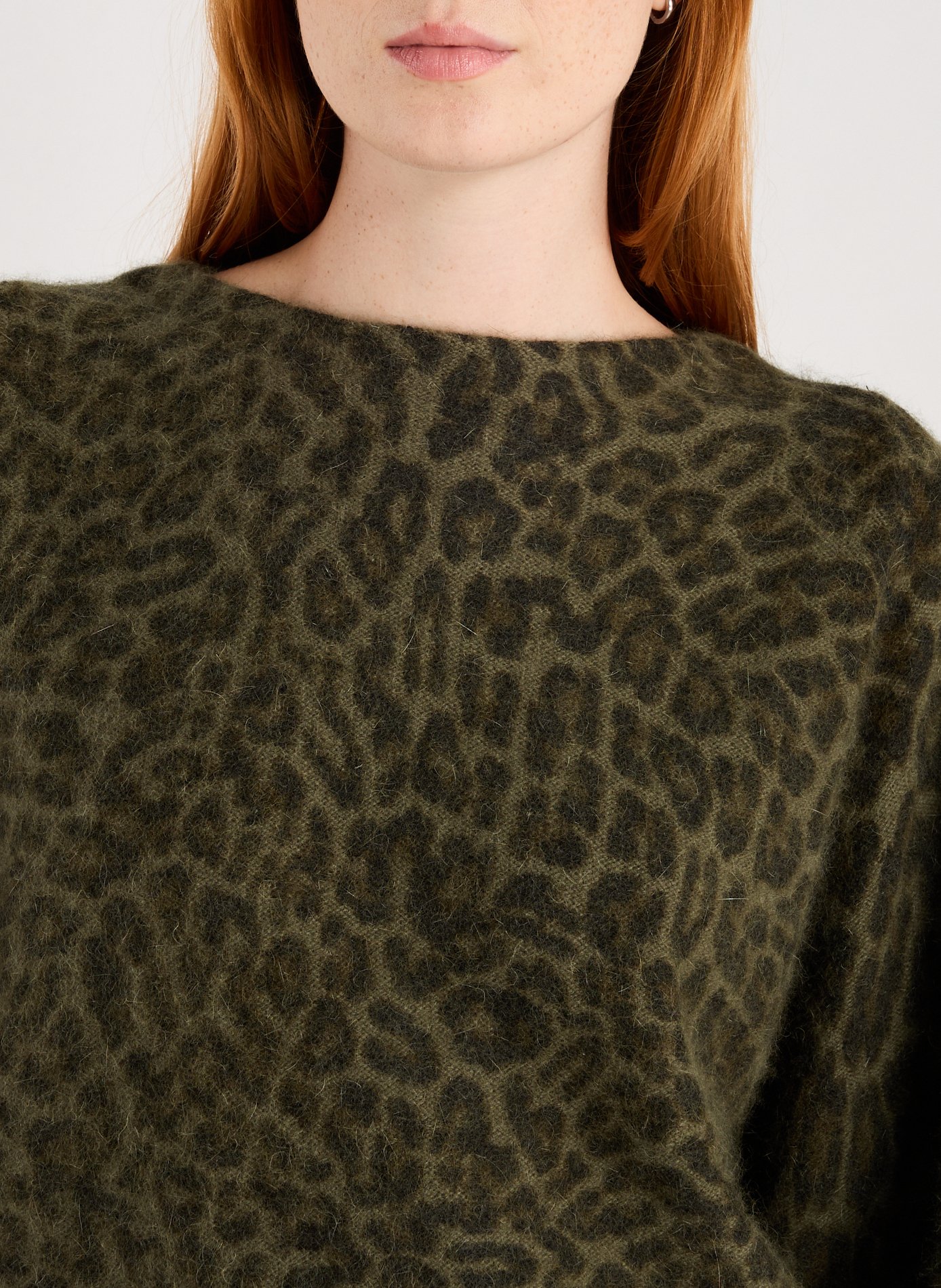 Pull imprimé léopard manches chauve-souris BELLEROSE Multicolore