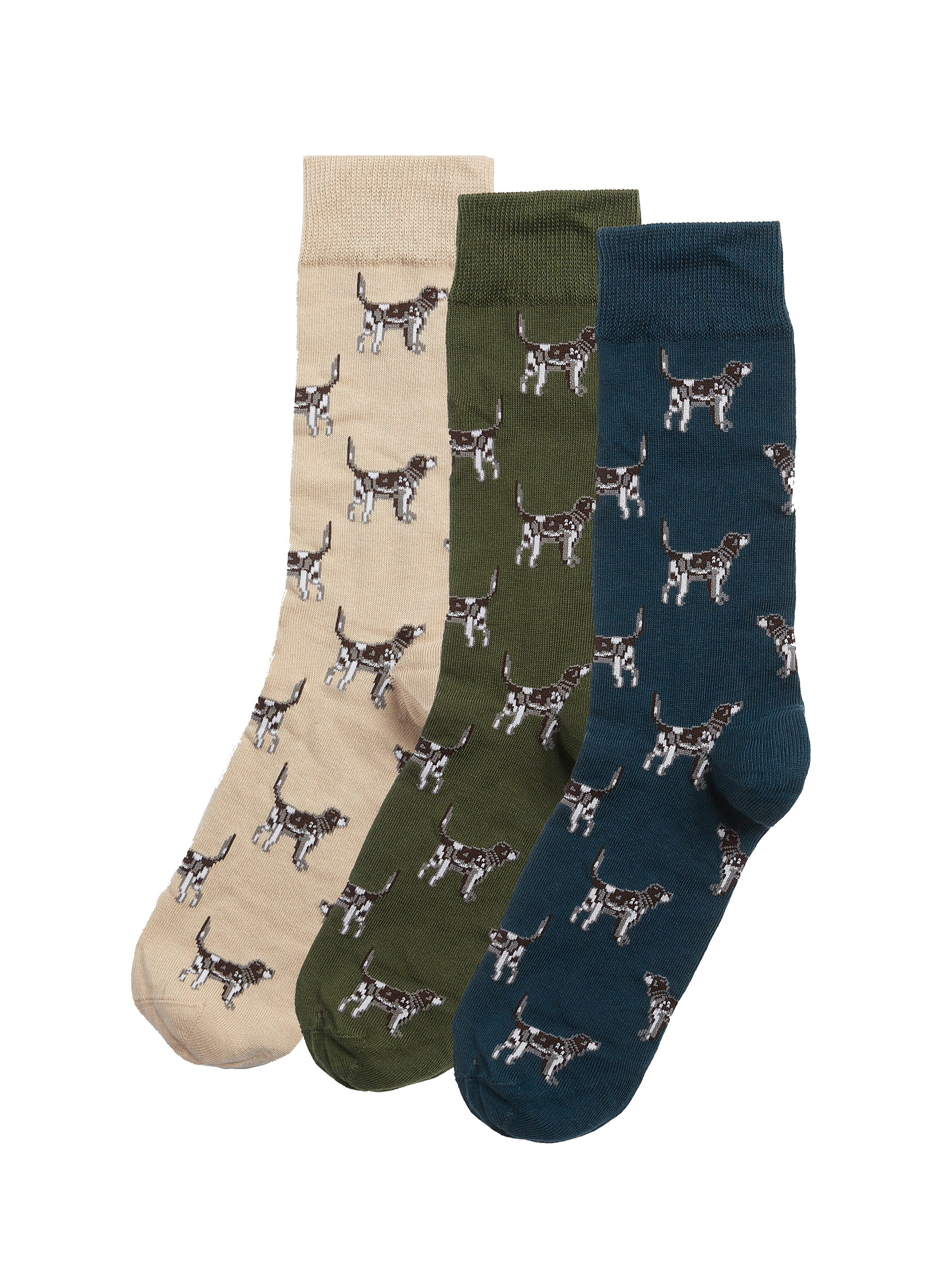 Lot de 3 chaussettes à motif BARBOUR Multicolore