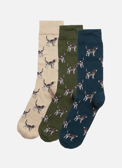 Set of 3 patterned socks BARBOUR Set of 3 patterned socks BARBOUR
