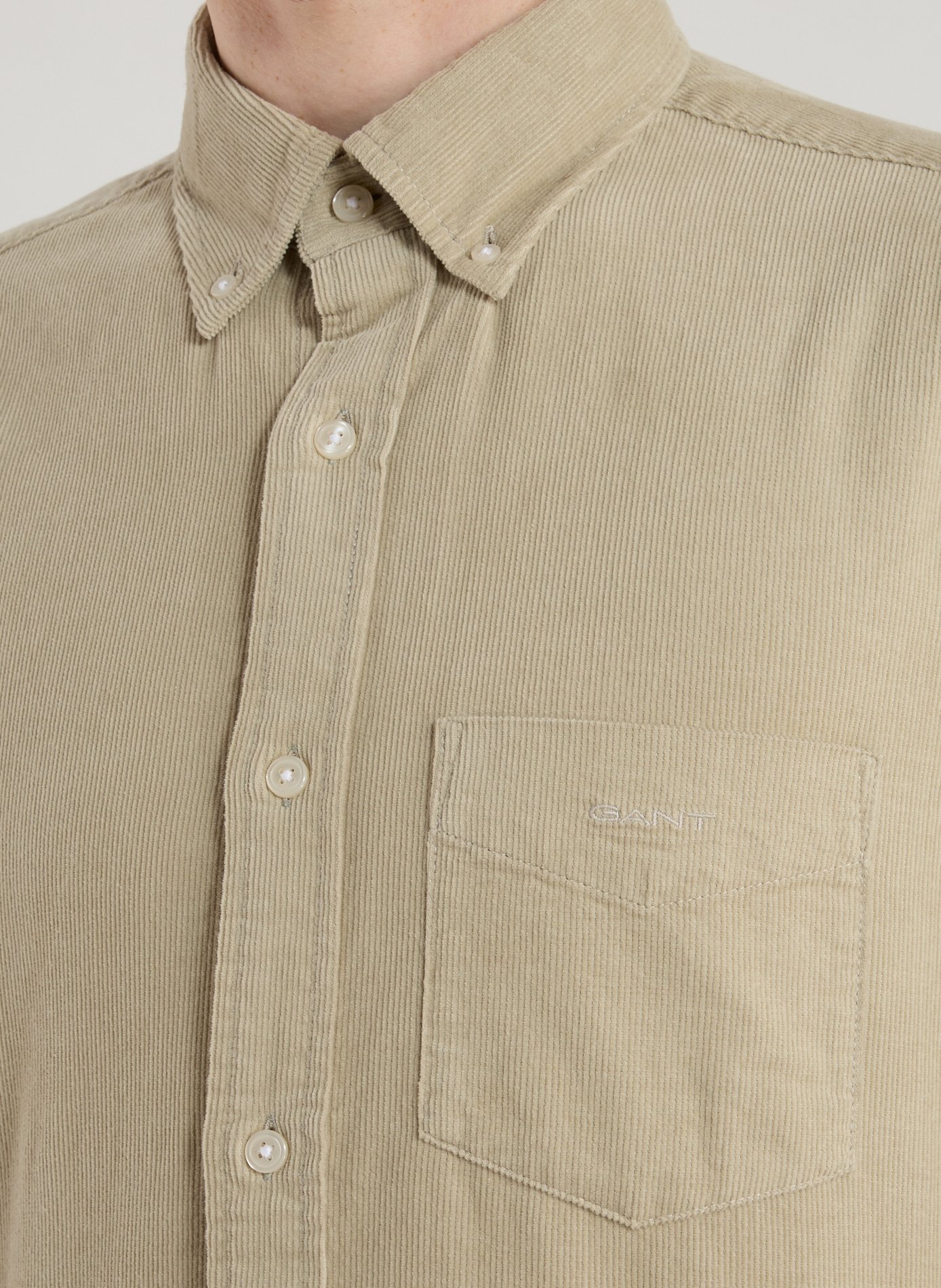 American collar cotton shirt GANT Beige