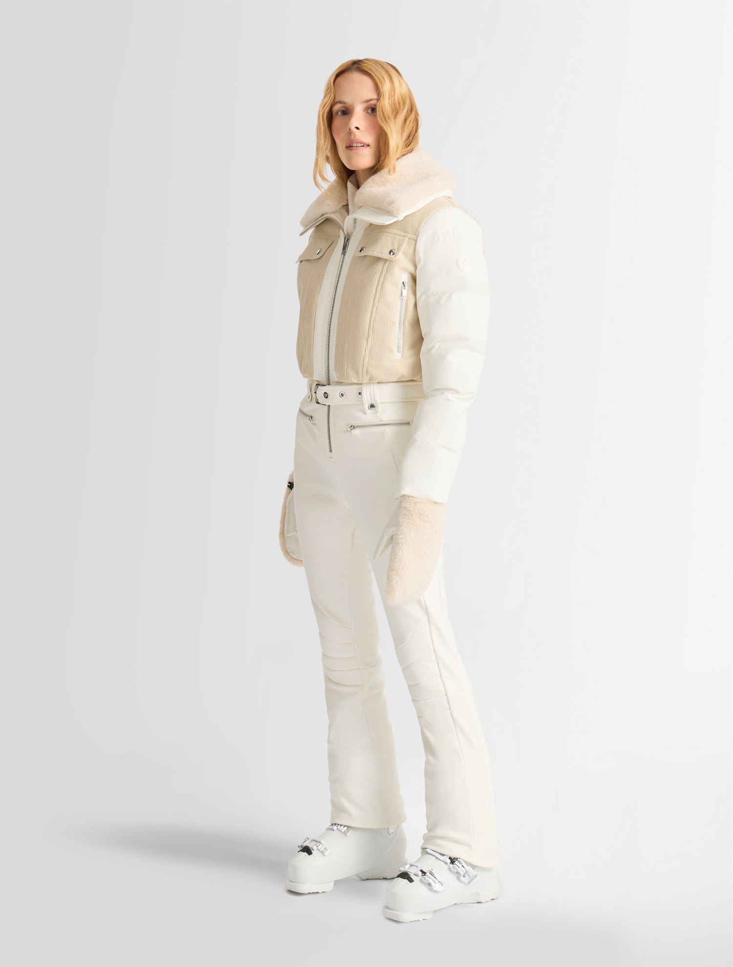 Combinaison de ski karei velvet col montant coupe ajustée FUSALP Jaune