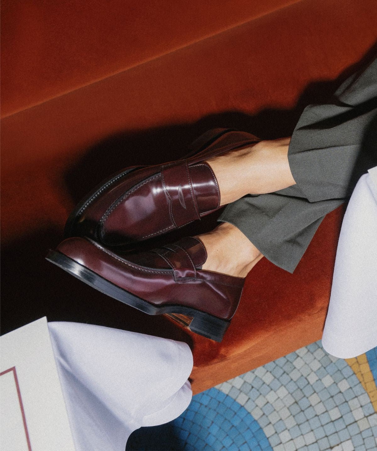 Mocassin oscar FINSBURY Rouge