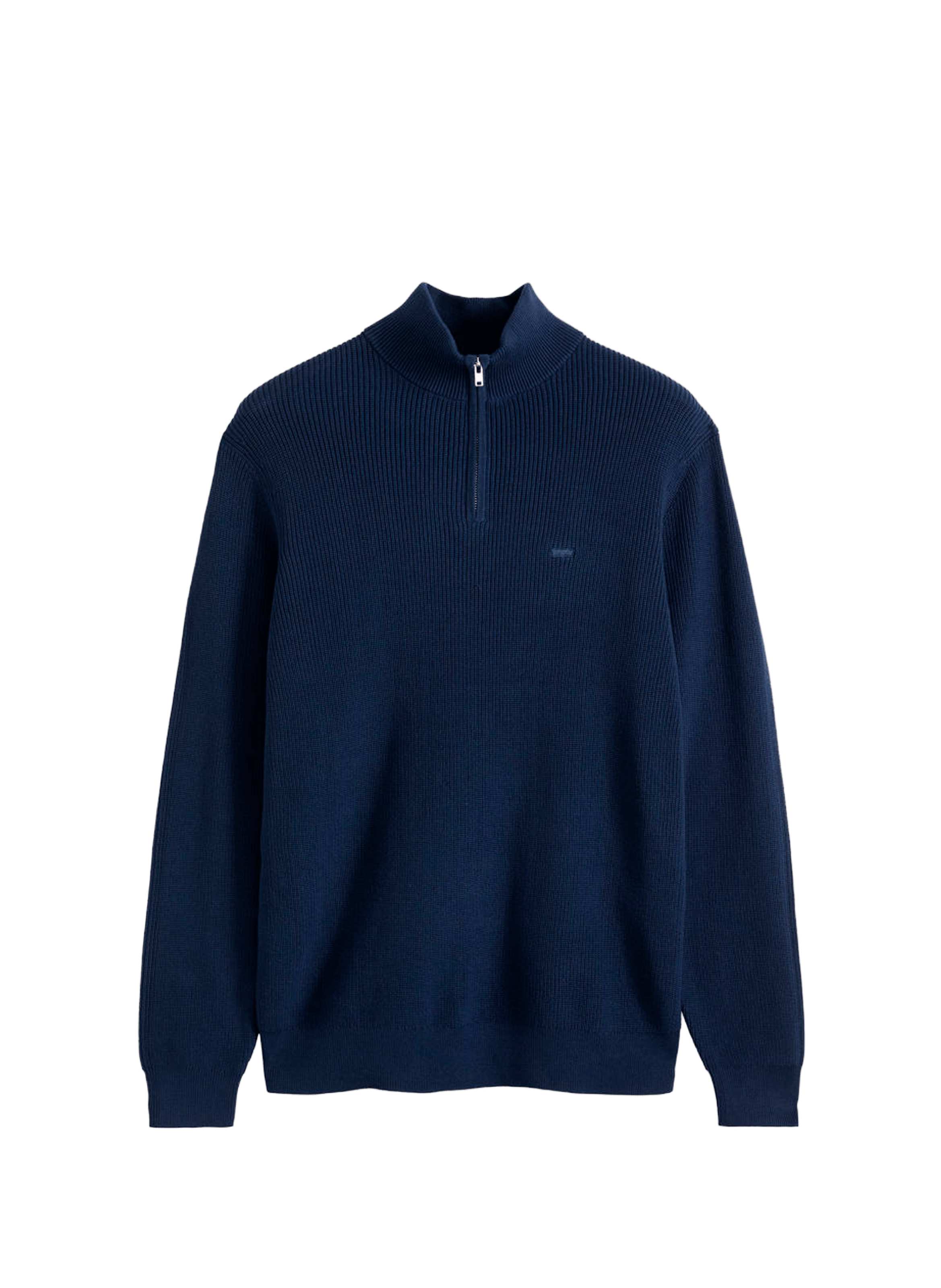 Zip-up high-neck cotton sweater LEVI'S Blue