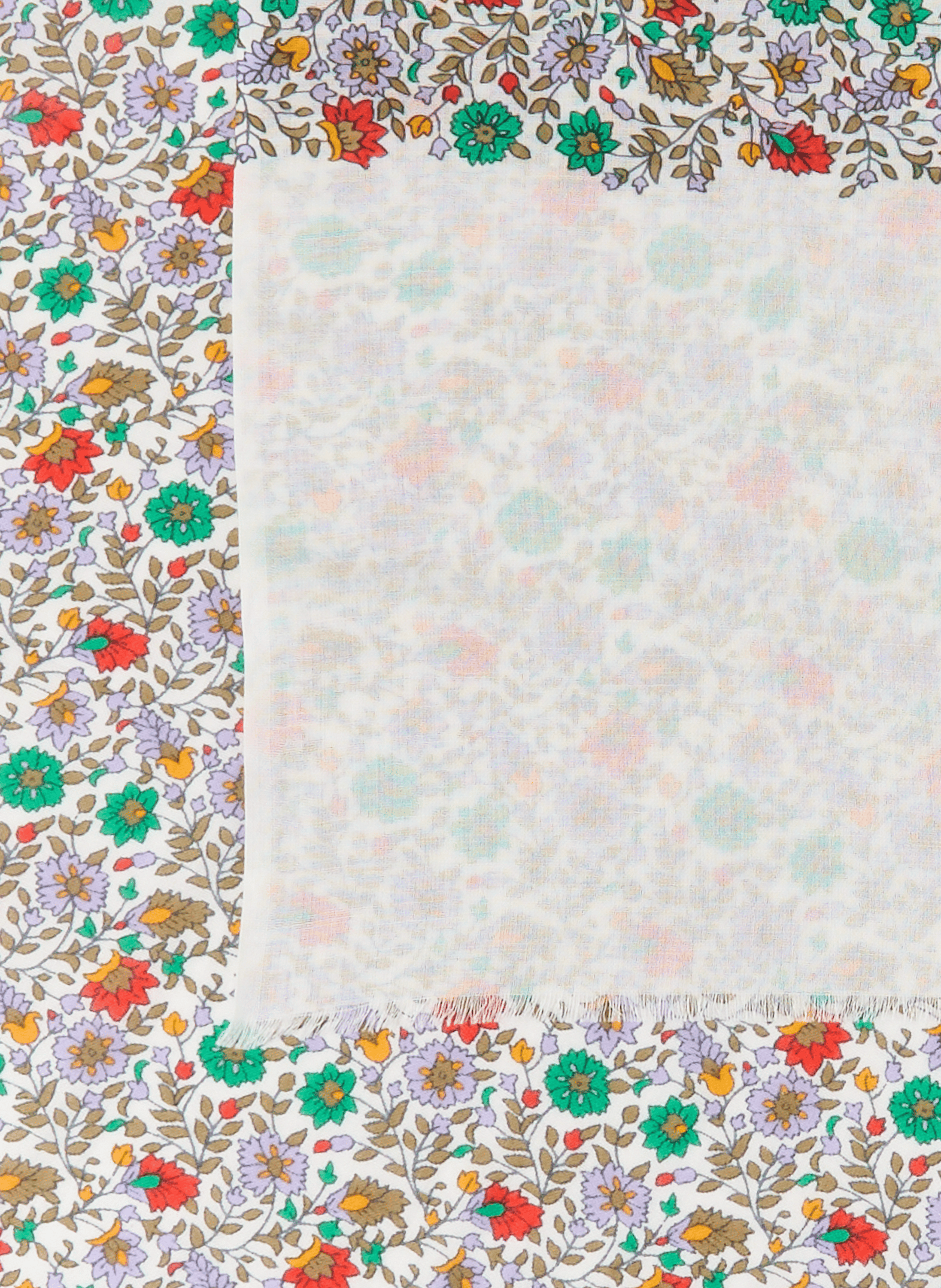 Floral printed stole AU PRINTEMPS PARIS Green