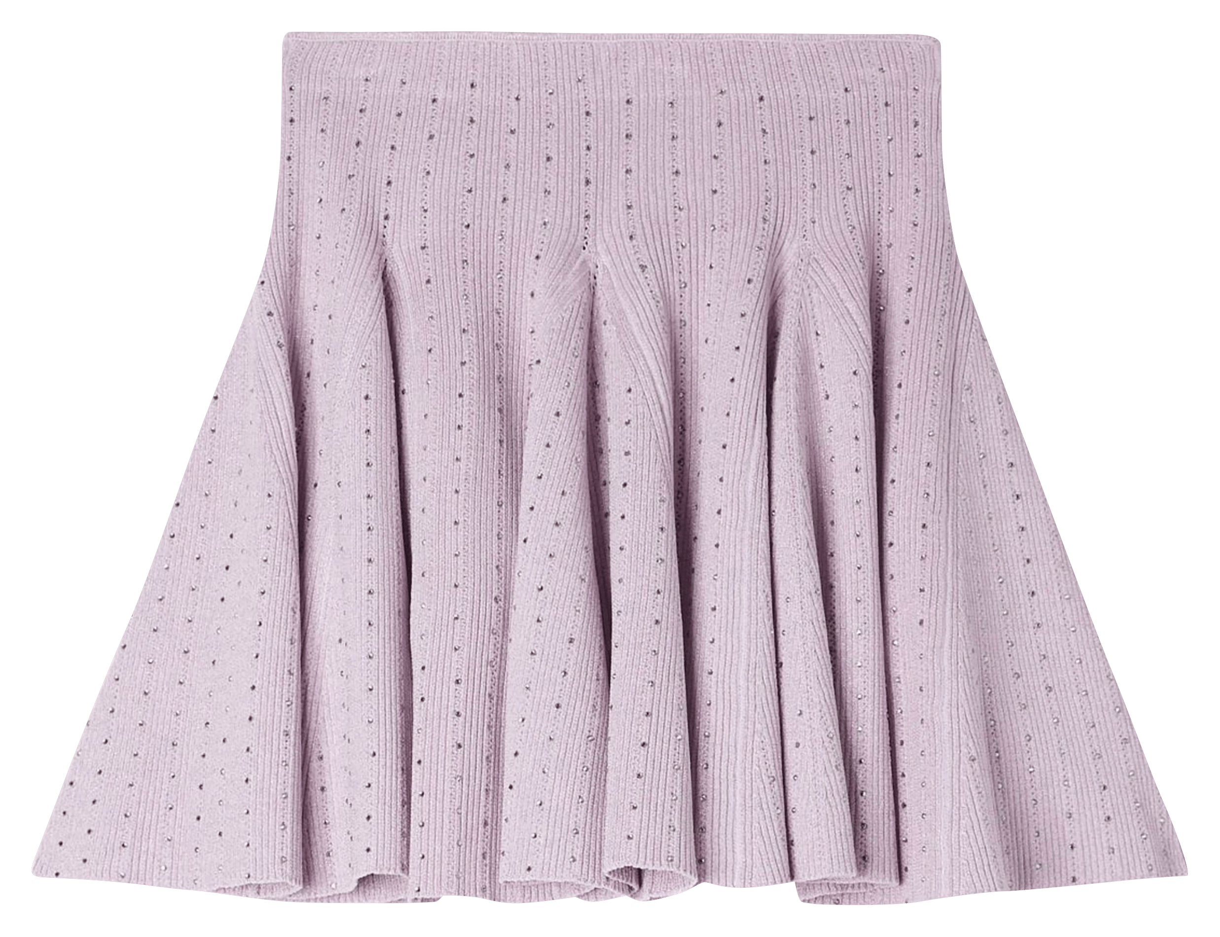 Jupe courte en maille strassée SANDRO Violet