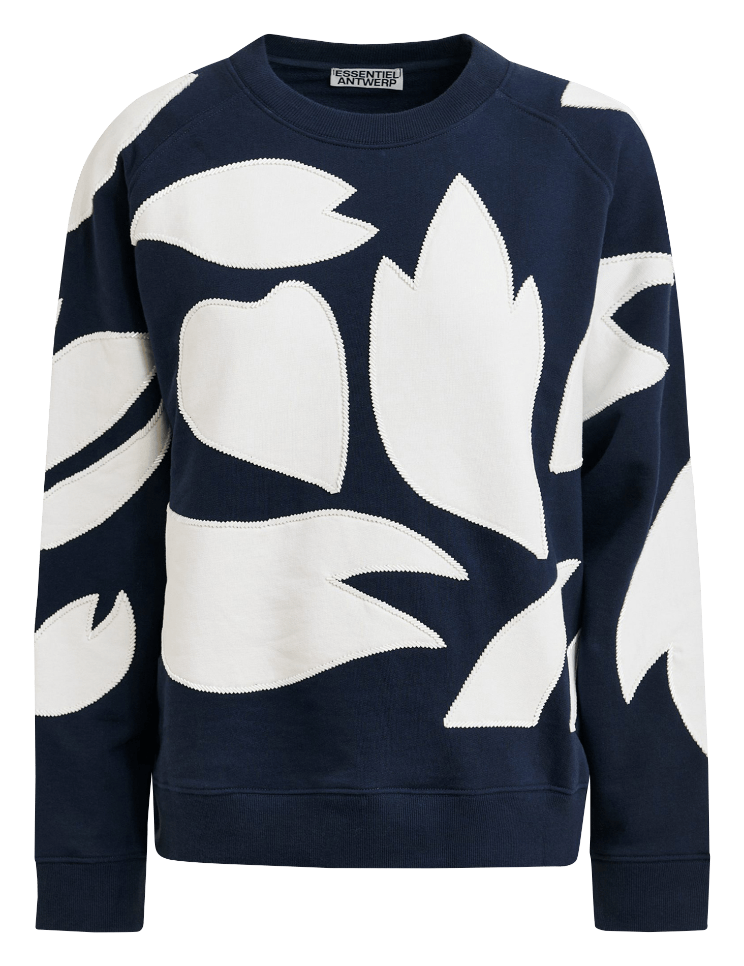 Sweat ample à broderies patchs Jalways ESSENTIEL ANTWERP Bleu