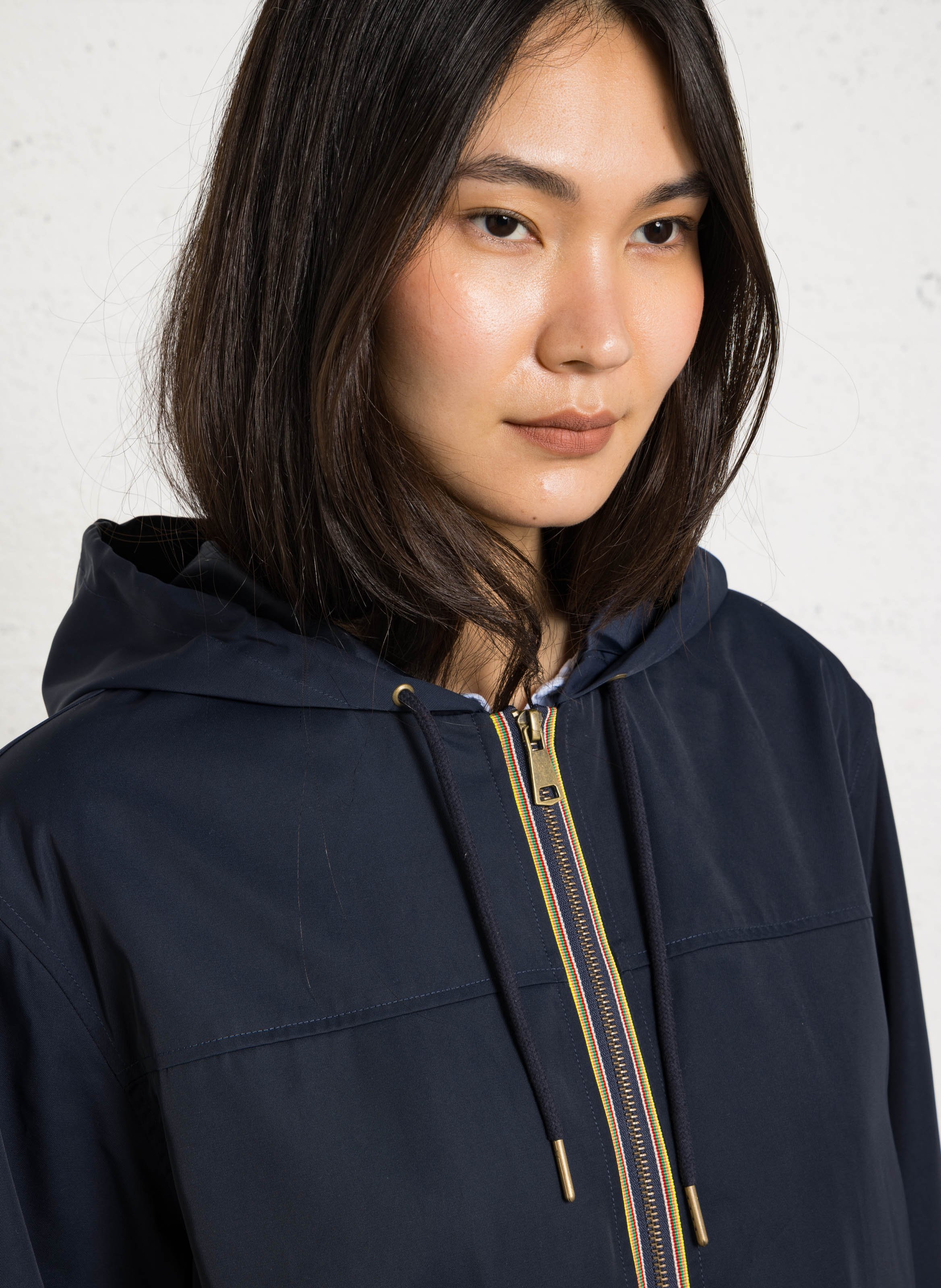 Parka droite col rond à capuche farah MAISON 123 Bleu