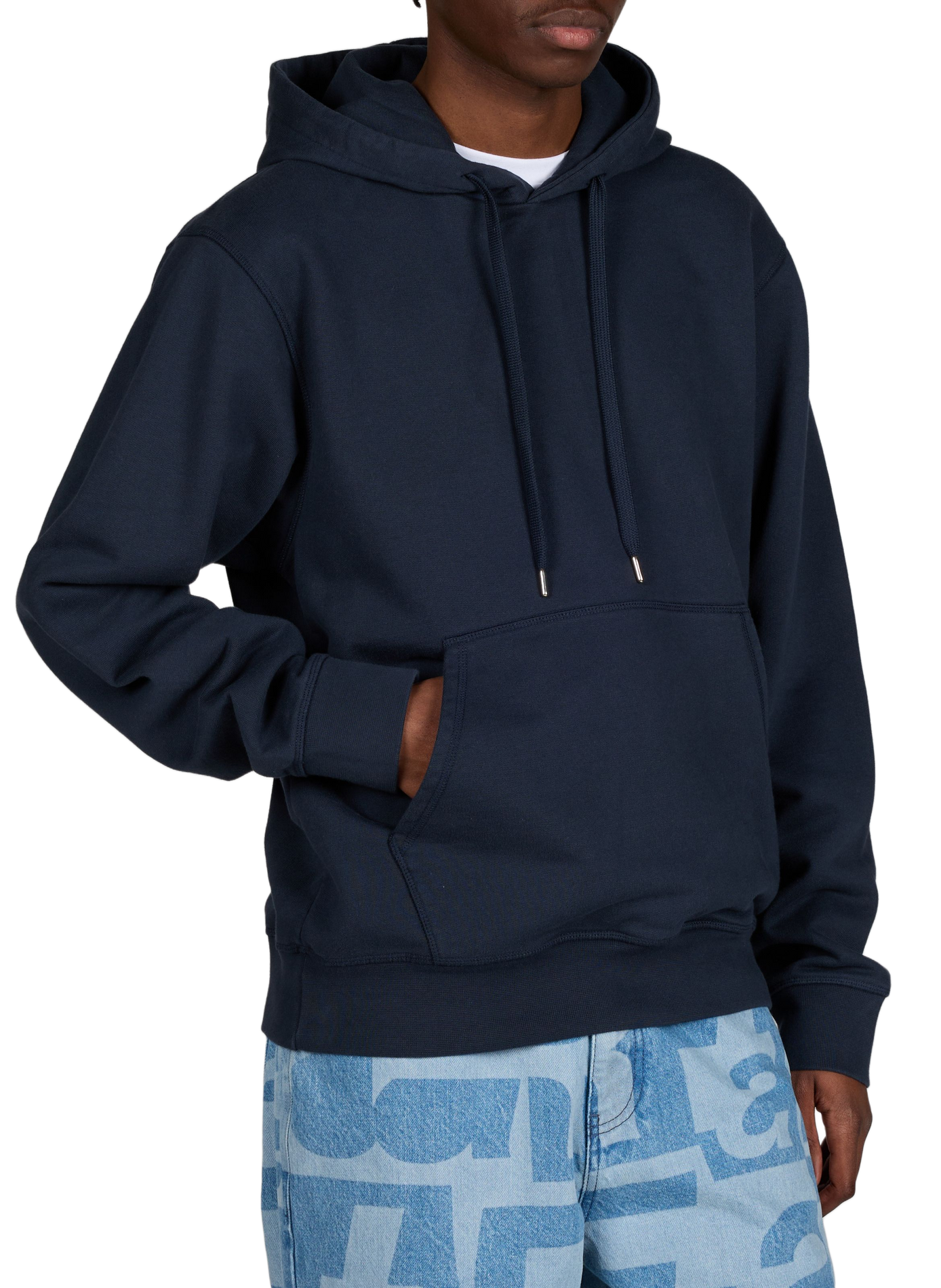 Hooded sweatshirt with back print in cotton ARTE ANTWERP Blue