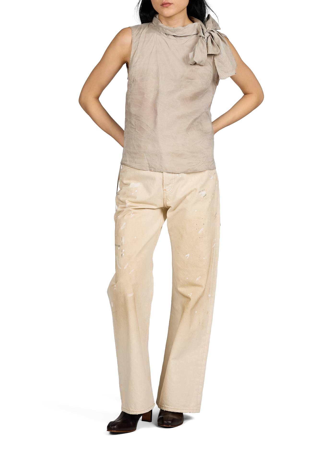 Pantalon large avec tâches ACNE STUDIOS Multicolore