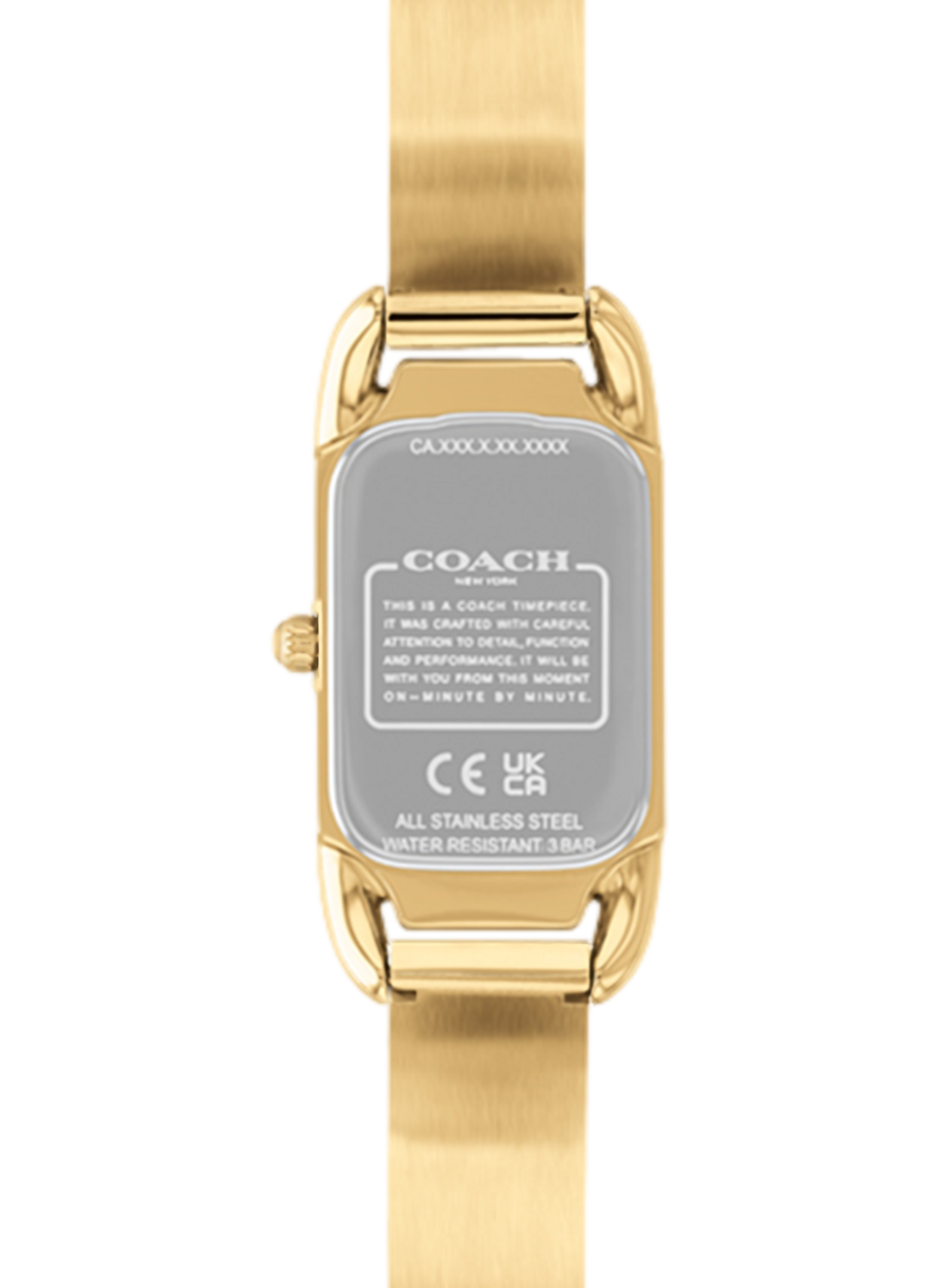 Montre quartz Cadie en acier inoxydable COACH MONTRES Doré