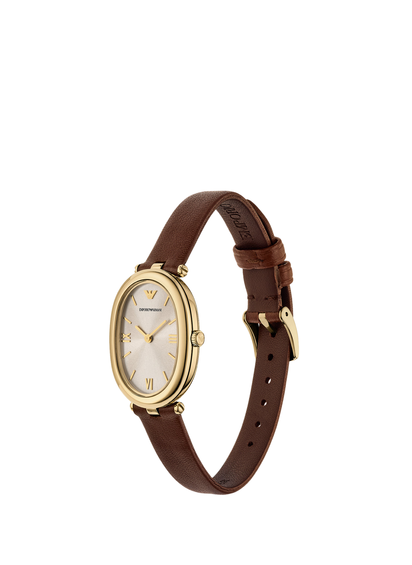 Montre quartz en cuir ARMANI MONTRES Gris