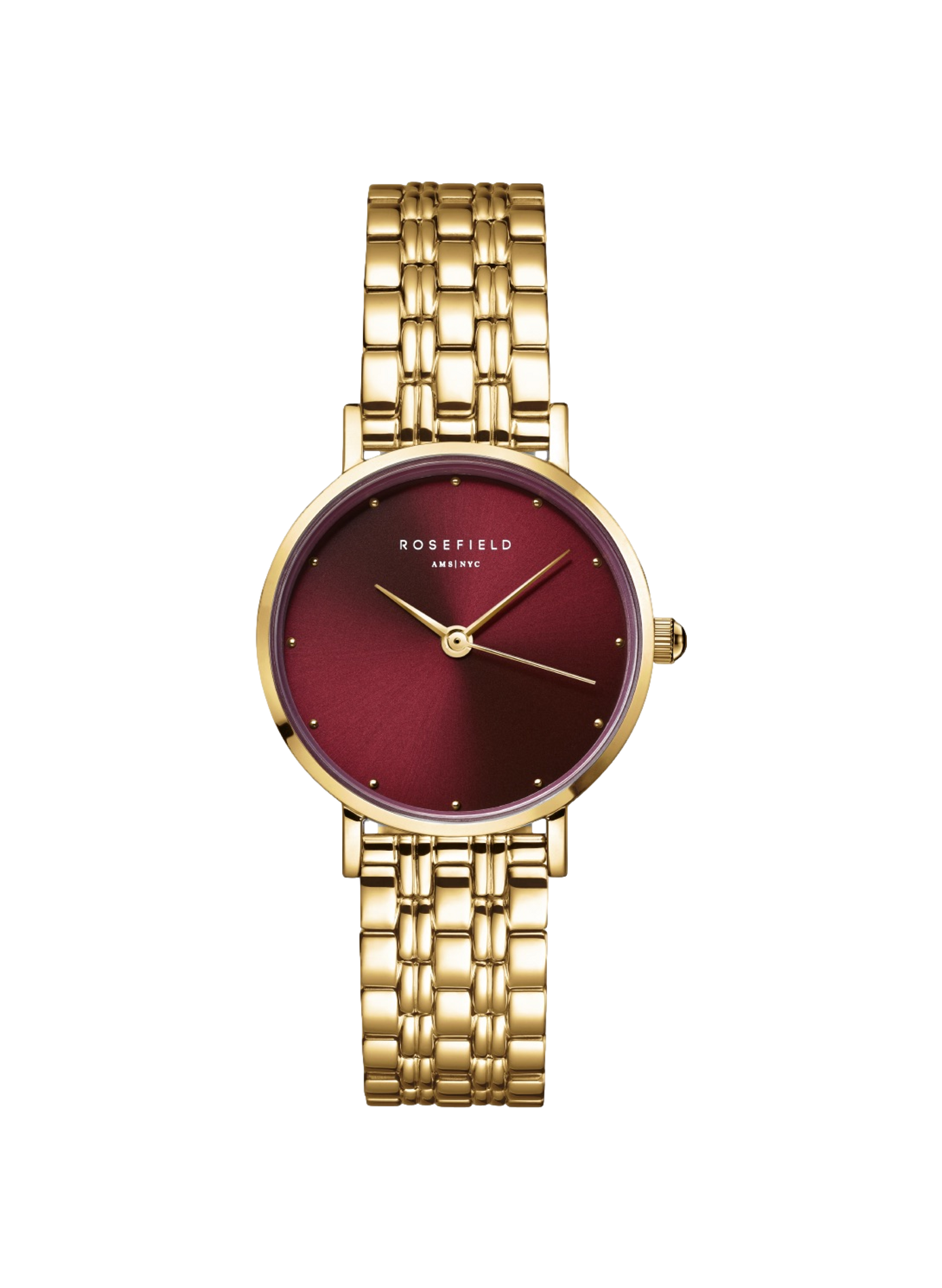 Montre analogique Small Edit en acier inoxydable ROSEFIELD Prune