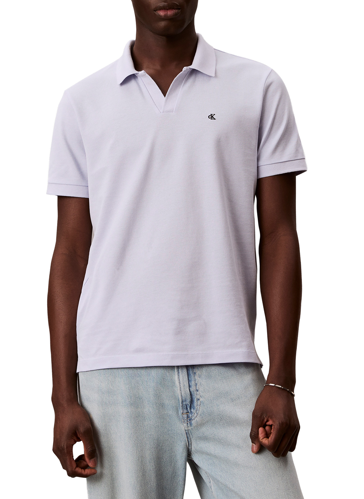 Piqué cotton polo CALVIN KLEIN Blue