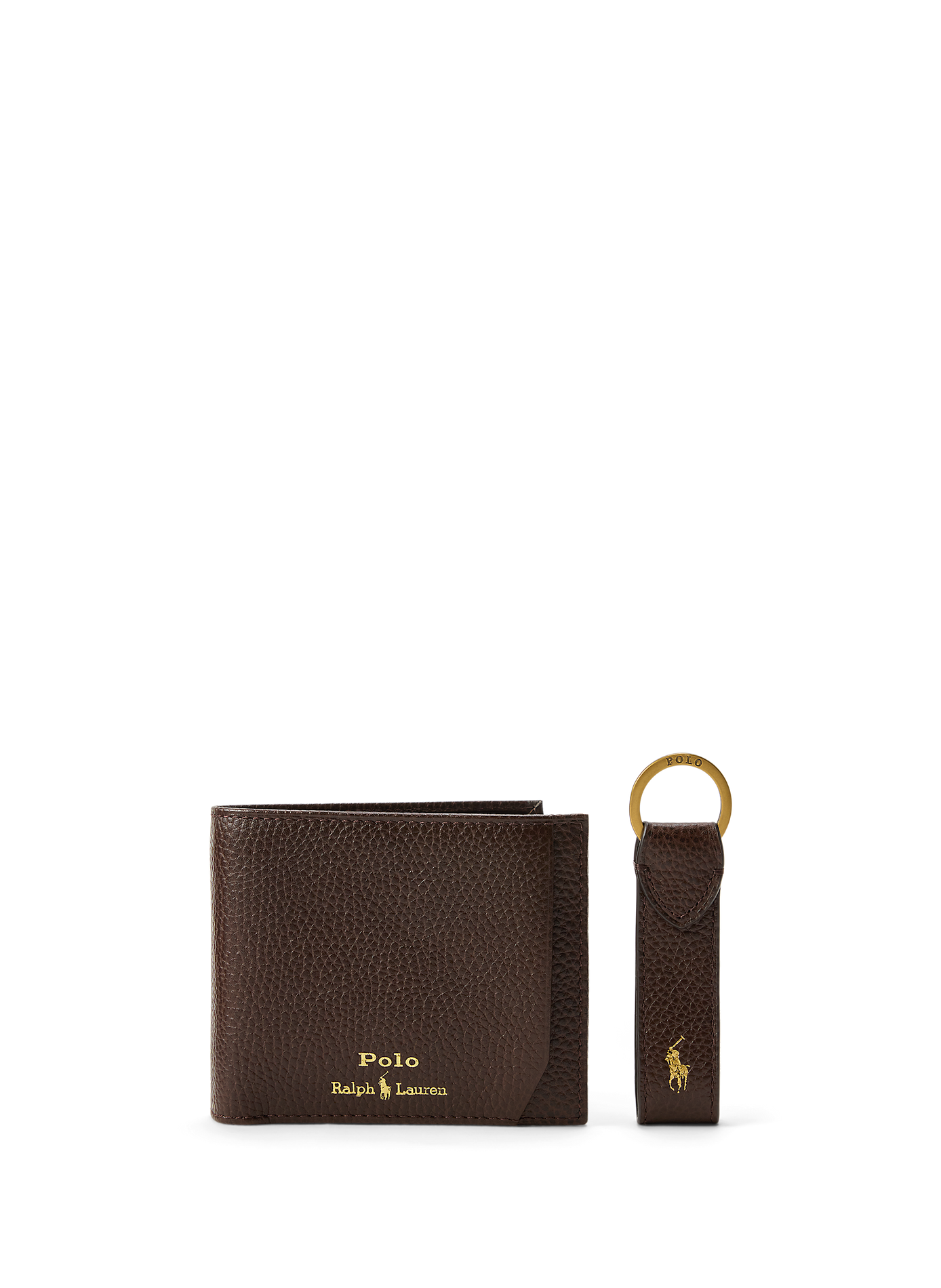 Cow leather card holder POLO RALPH LAUREN Beige