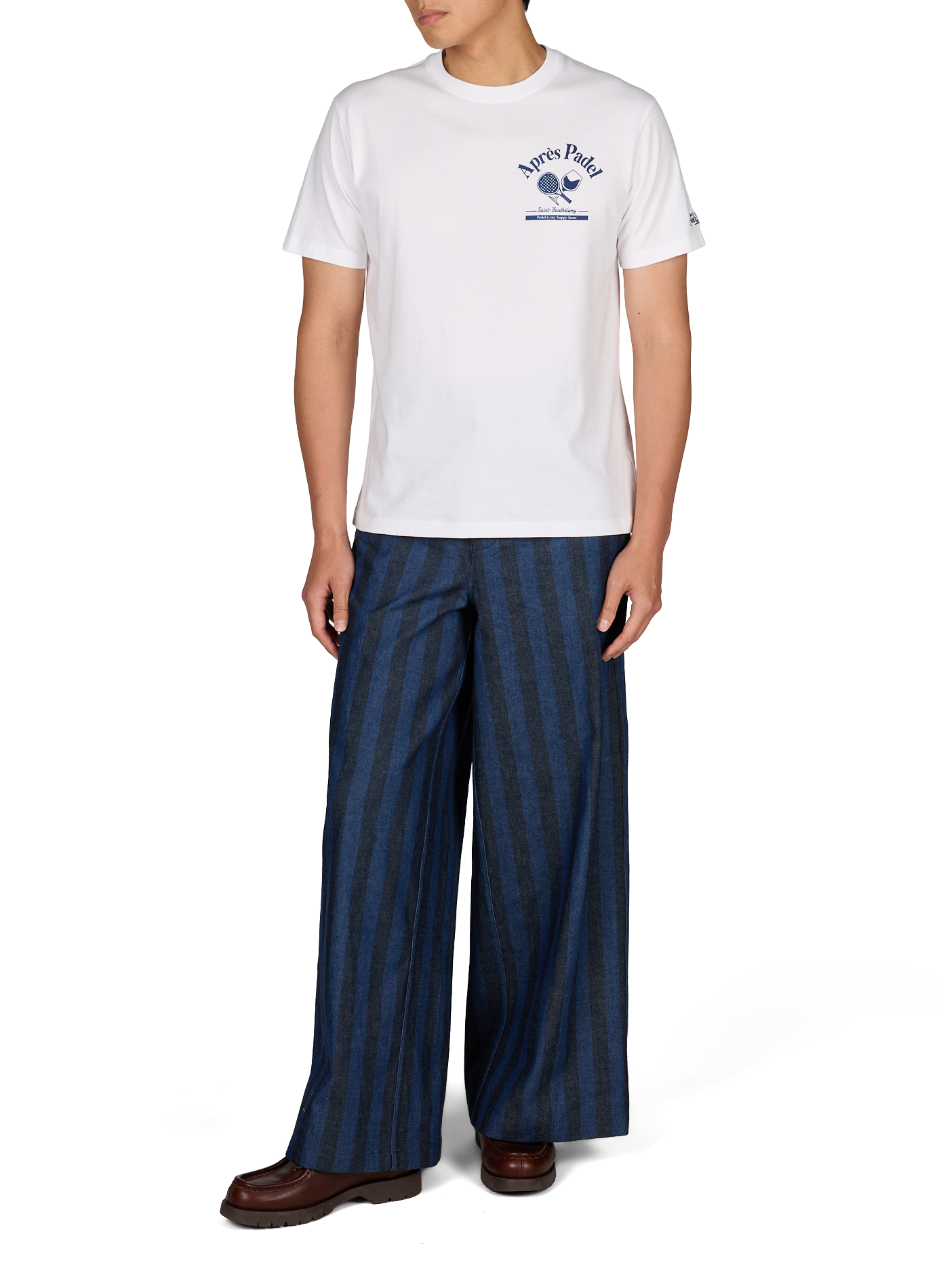 Camiseta recta de algodón MC2 SAINT BARTH Blanco