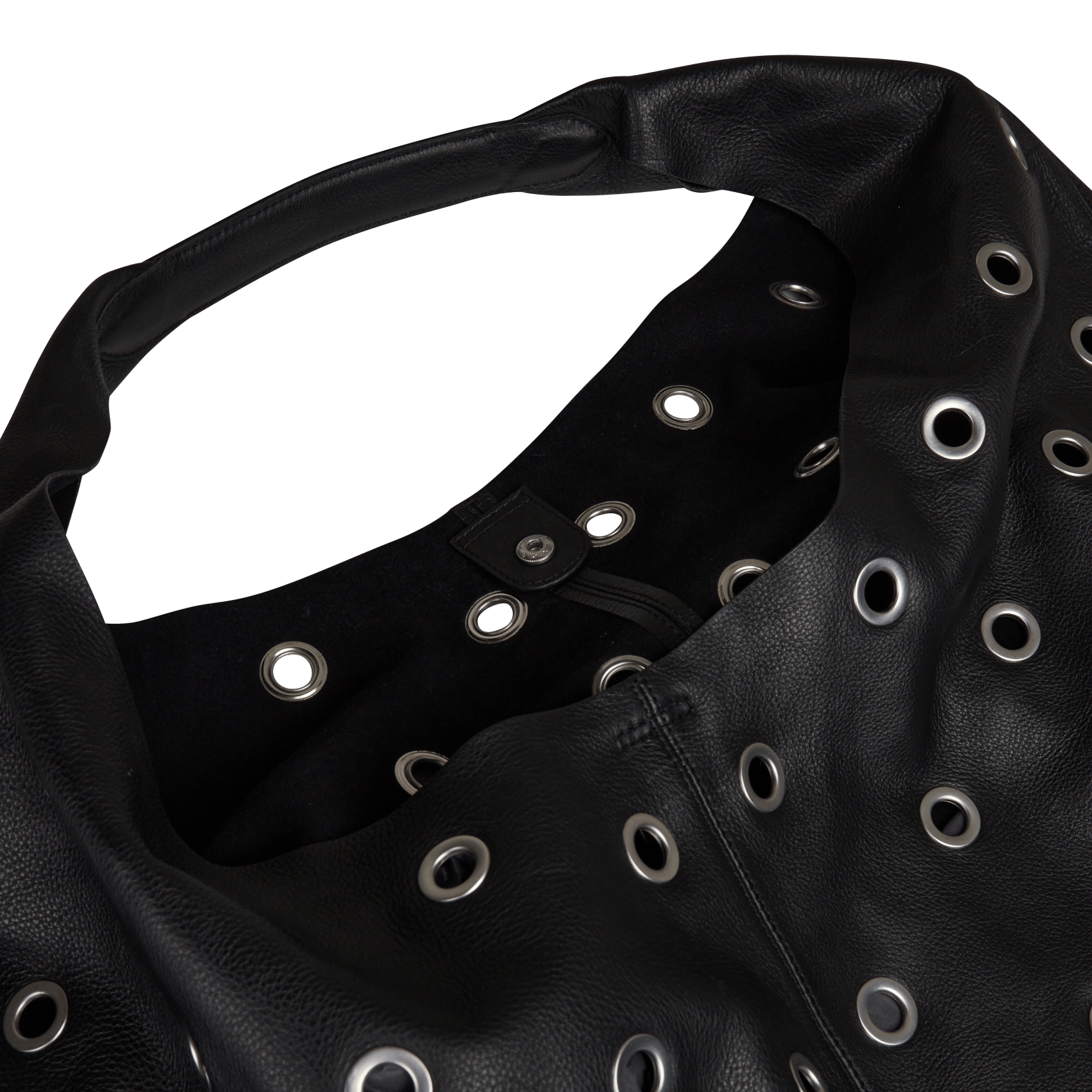 Sac porté épaule en cuir hobo xl IKKS Noir