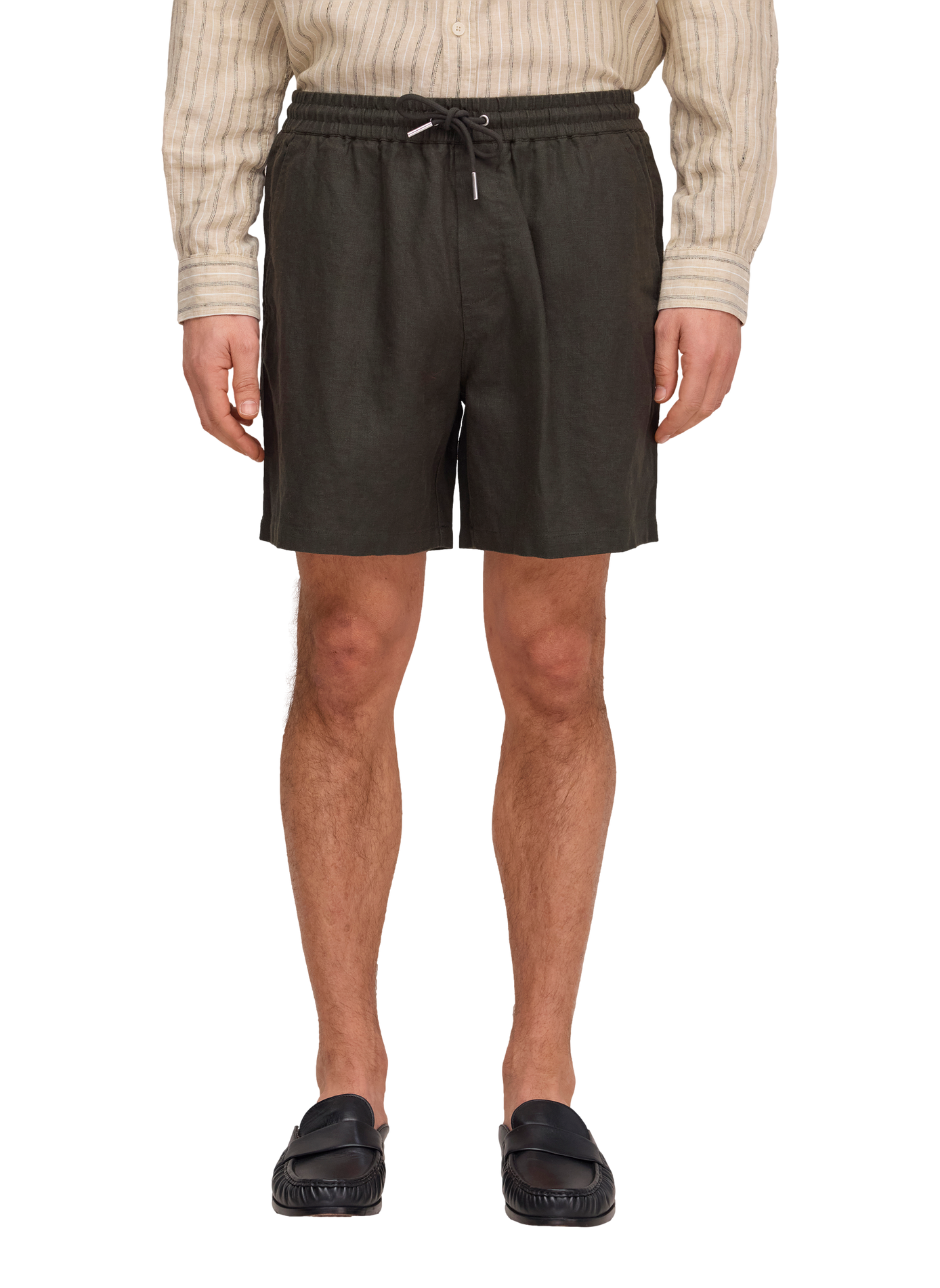 Short linen Gregor NN.07 Khaki