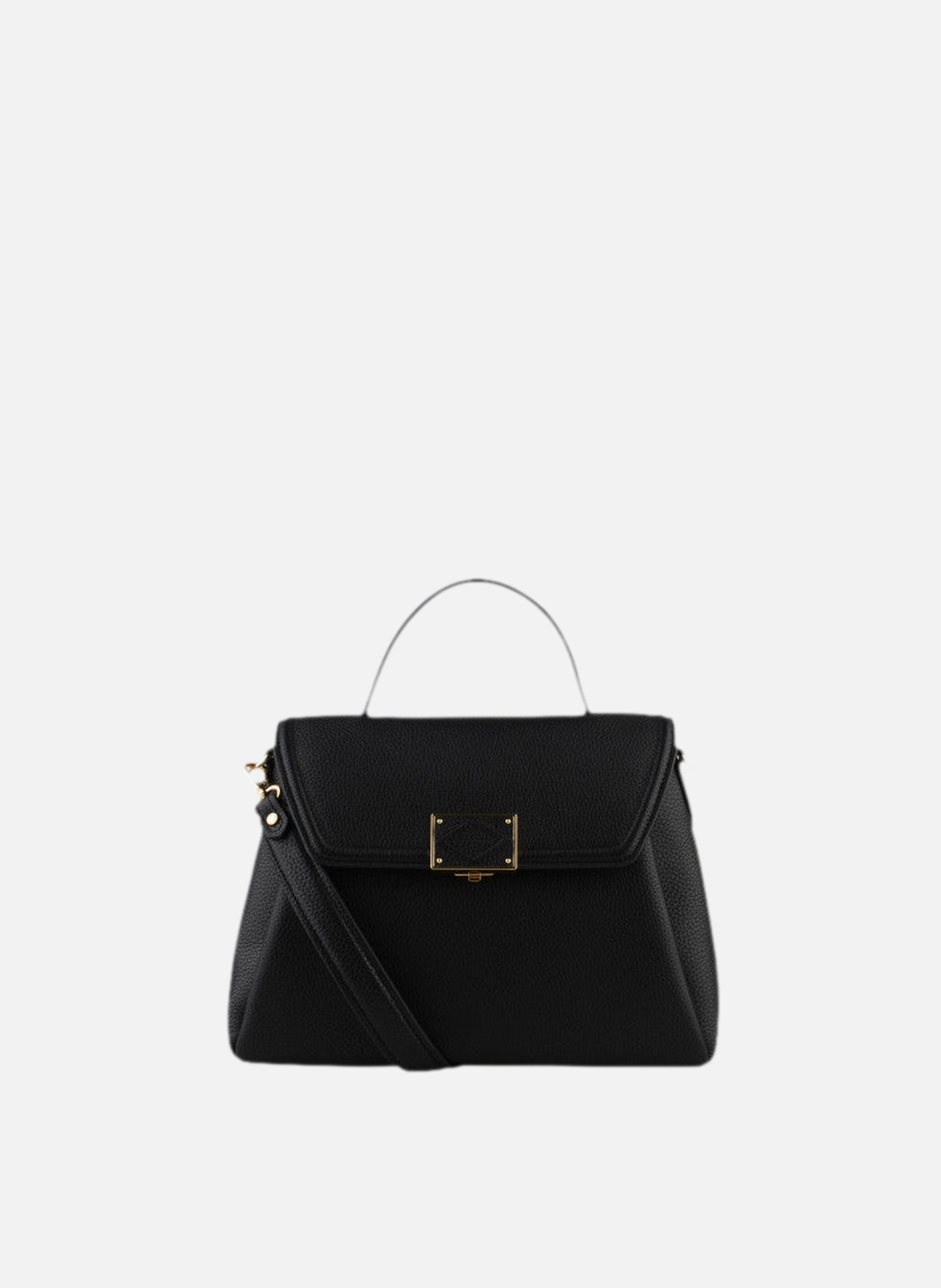 Carat | sac à main gm en cuir de vachette POURCHET Noir