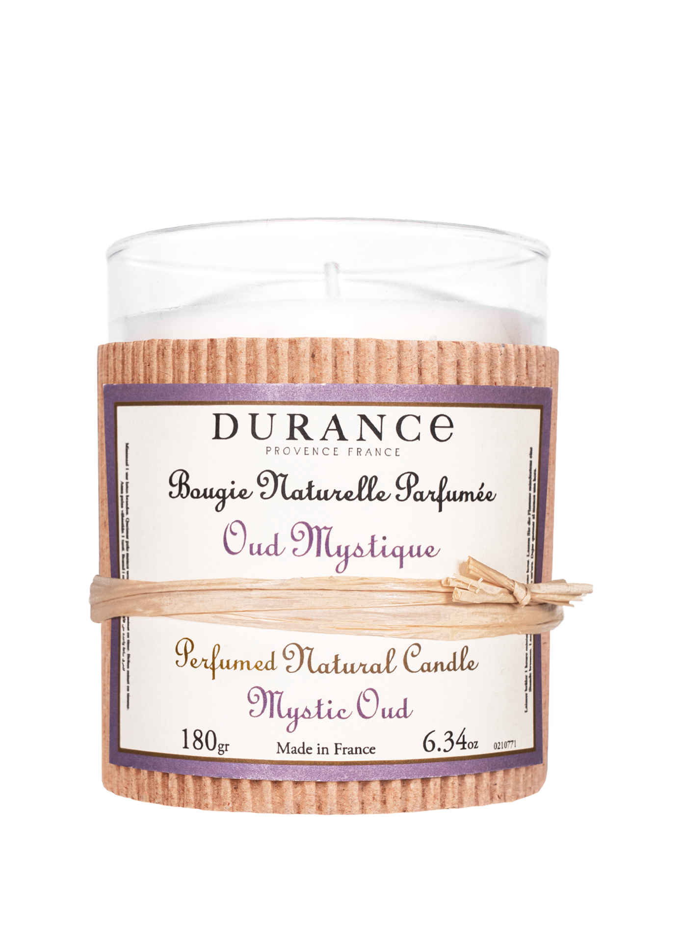 Bougie parfumée Oud Mystique 180g DURANCE Rouge