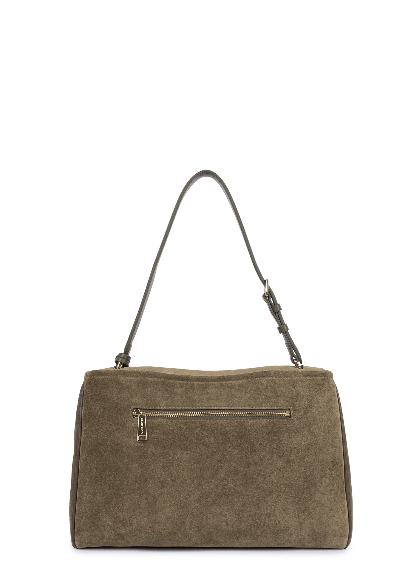 Grand sac cabas épaule - suède grace LANCASTER Kaki