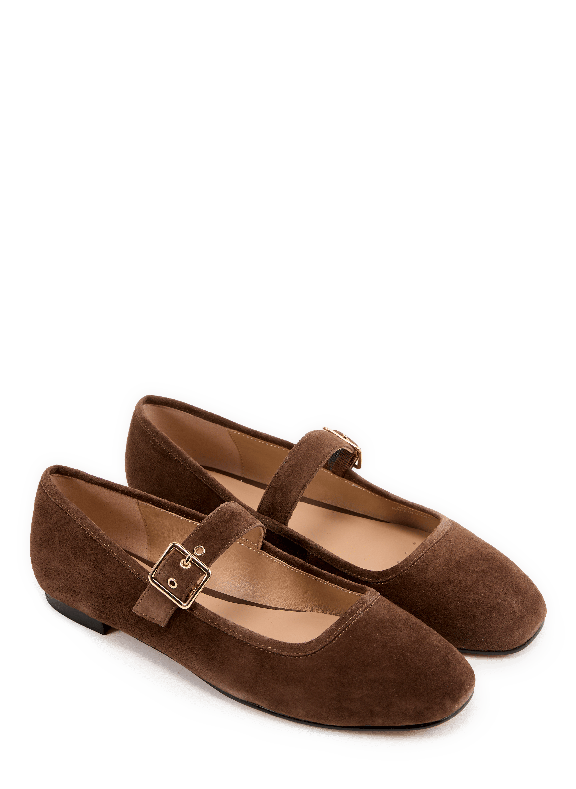 Ballerinas AZLEA WOMAN mit Ziegenlederschleife. GEOX Braun