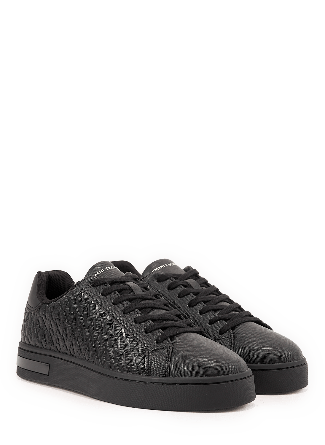 London Sneakers mit Saffiano-Effekt ARMANI EXCHANGE Schwarz