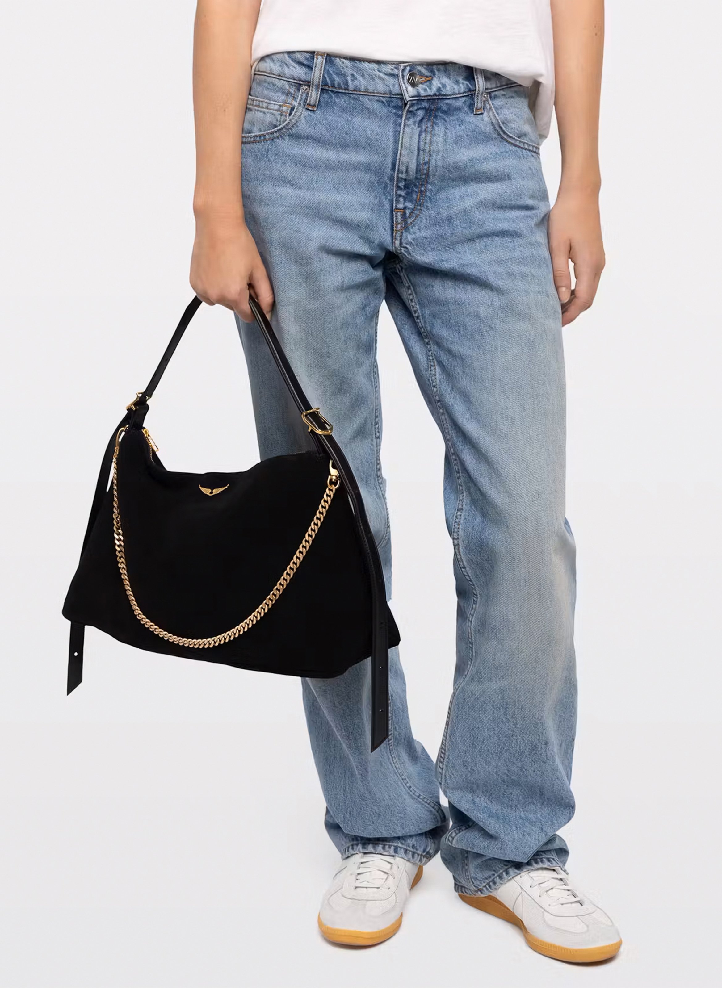Leren handtas Jim ZADIG&VOLTAIRE Zwart