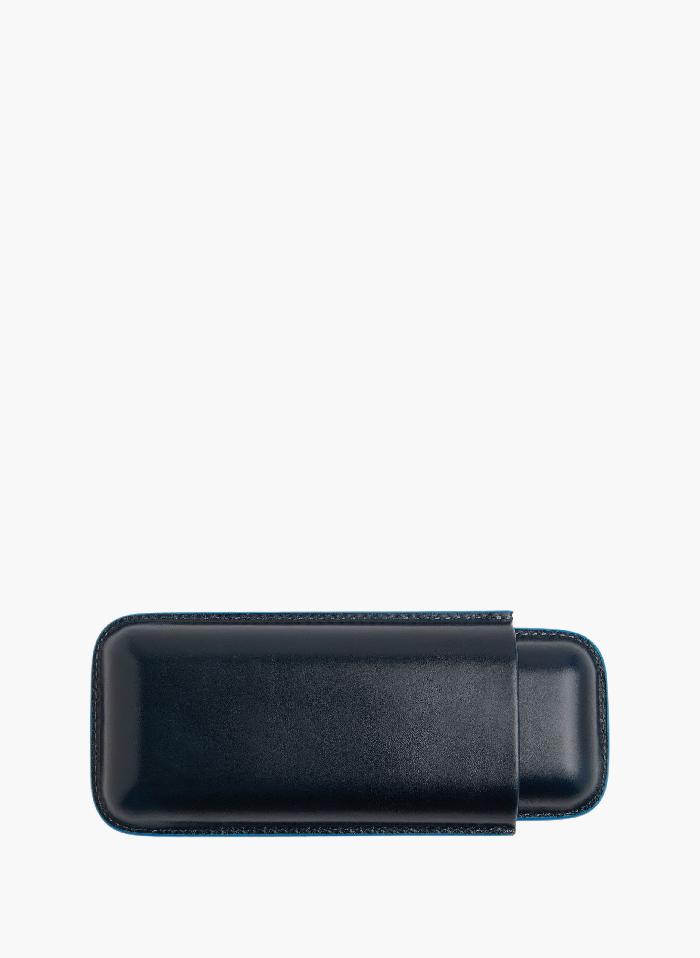 Sigarenetui van leer PIQUADRO Blauw