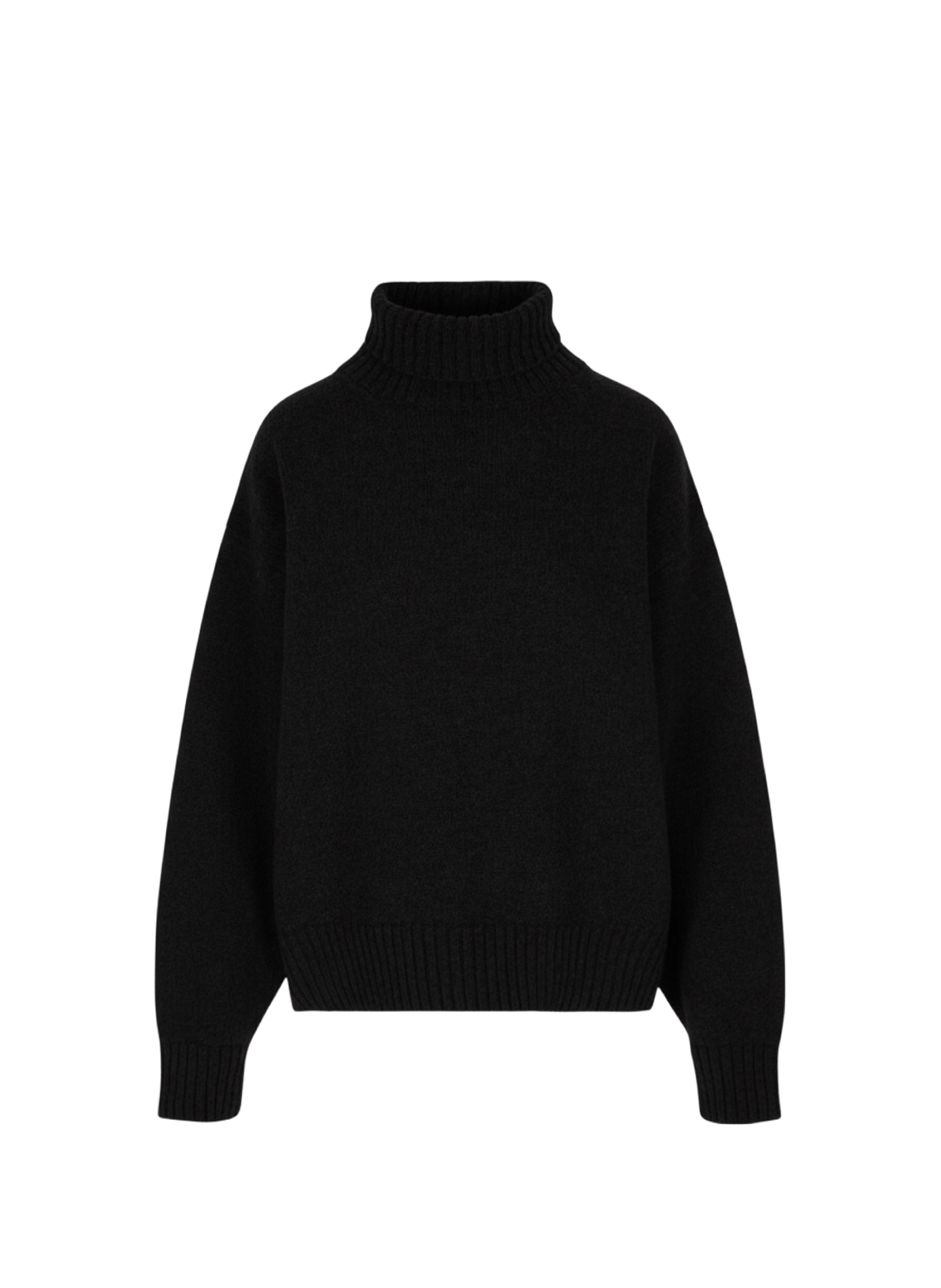 Pull en maille Alba en laine et cachemire RHUNE Black