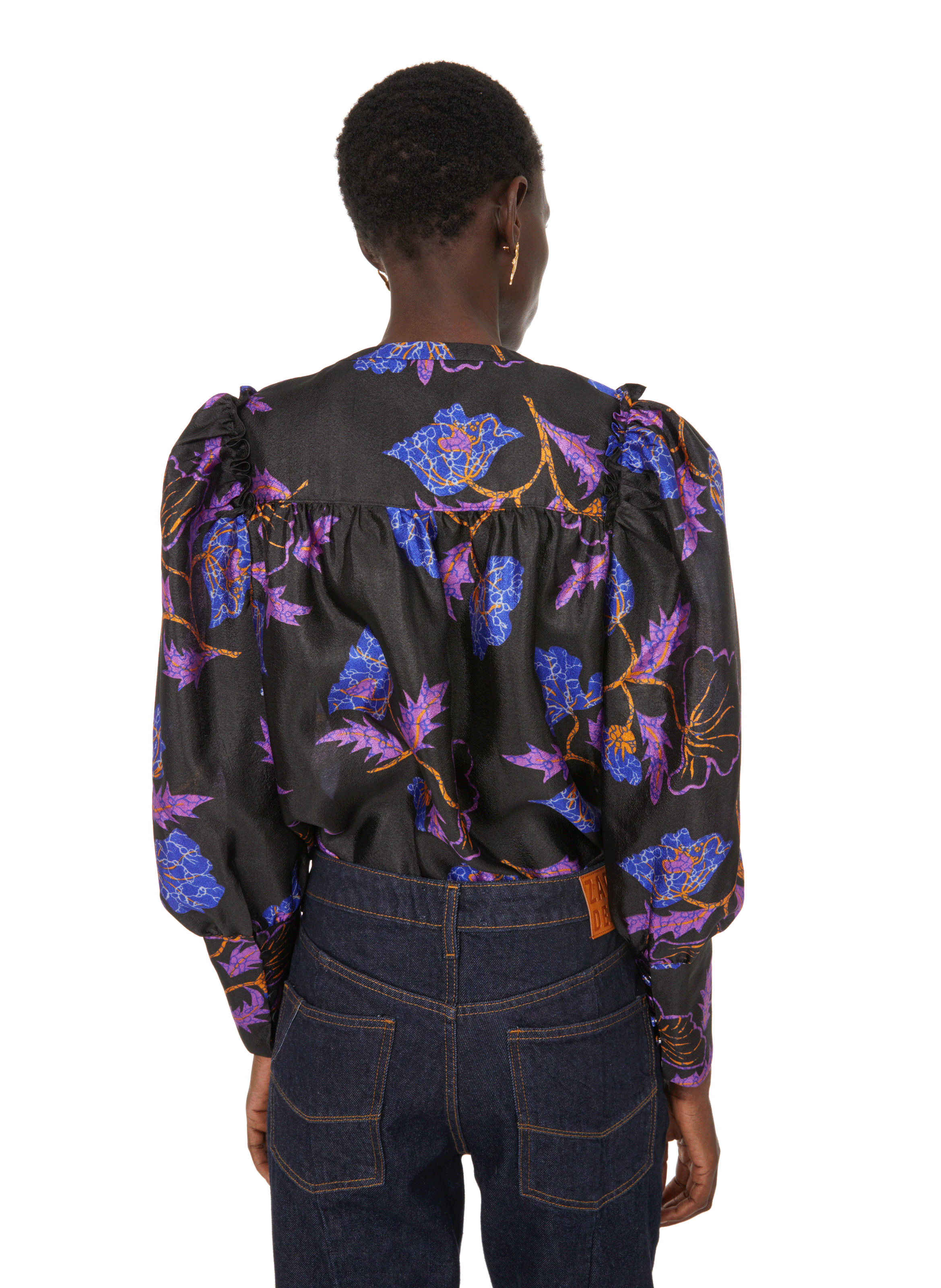 Top Mitzy imprimé Gingko BAUM UND PFERDGARTEN Noir