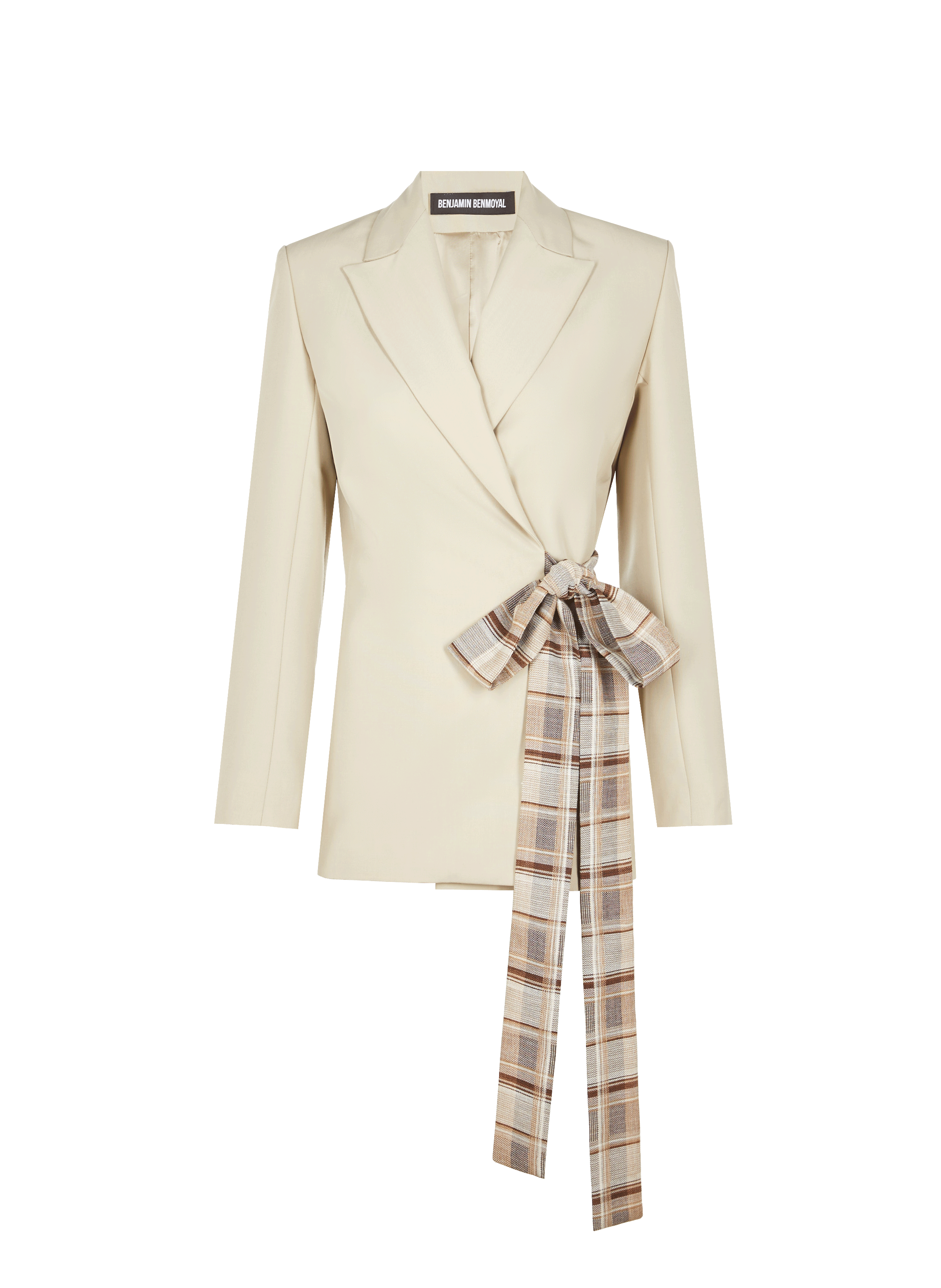 Veste droite en laine vierge