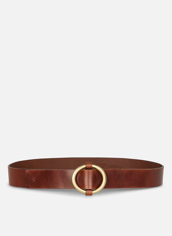 Ceinture en cuir tisao t Marron by SESSUN SESSUN Ceinture en cuir tisao t Marron