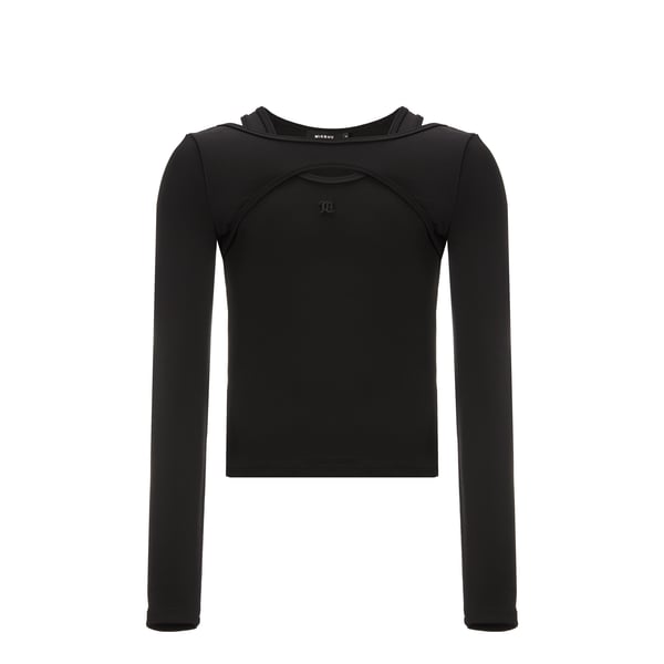 Top manches longue avec découpe