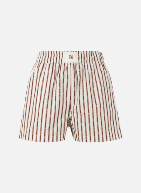 Striped cotton shorts MulticolorAMIRI 