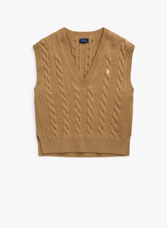 Pull sans manches | Beige by POLO RALPH LAUREN Pull sans manches Beige