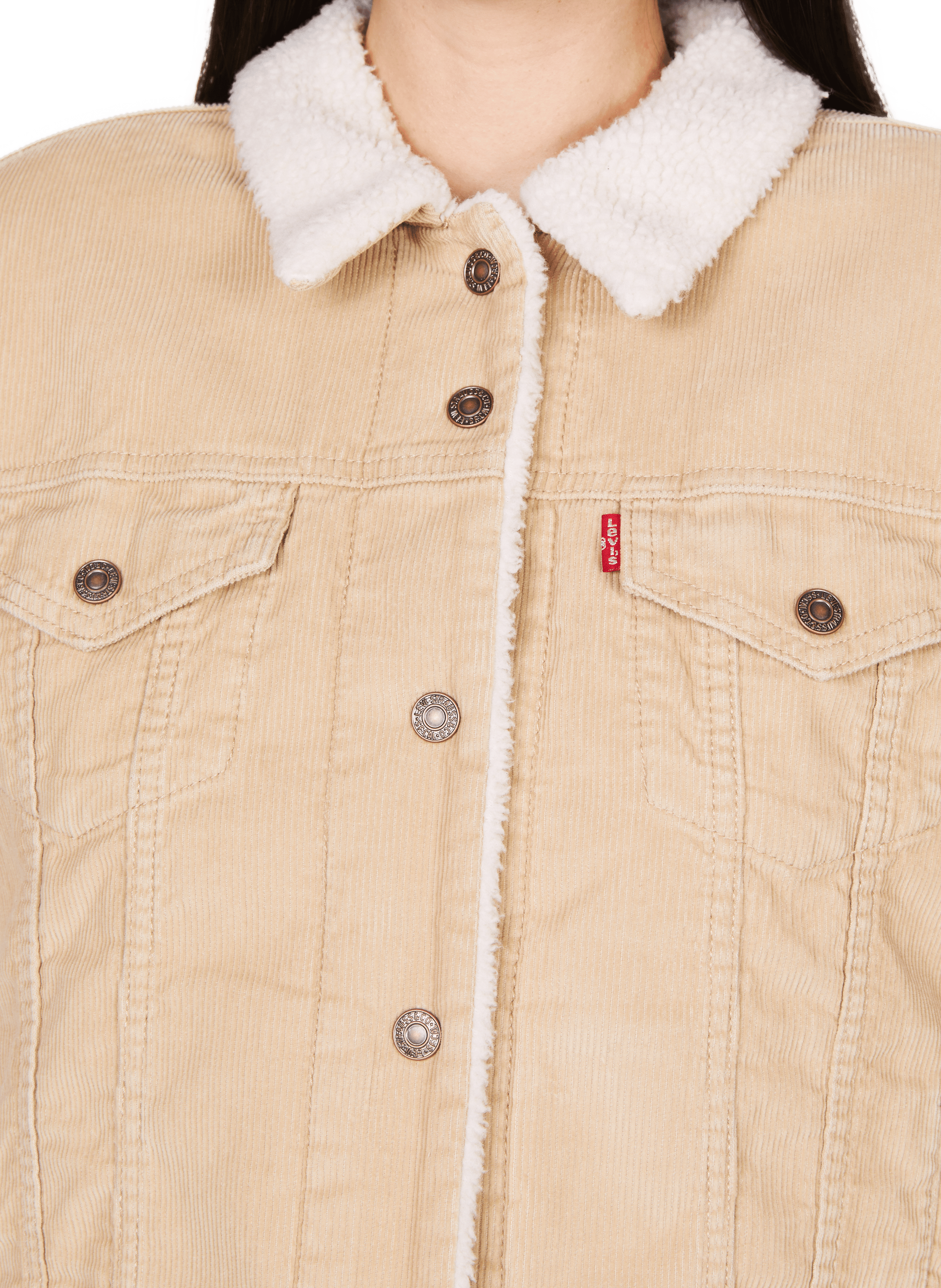 Veste en jean LEVI'S Beige