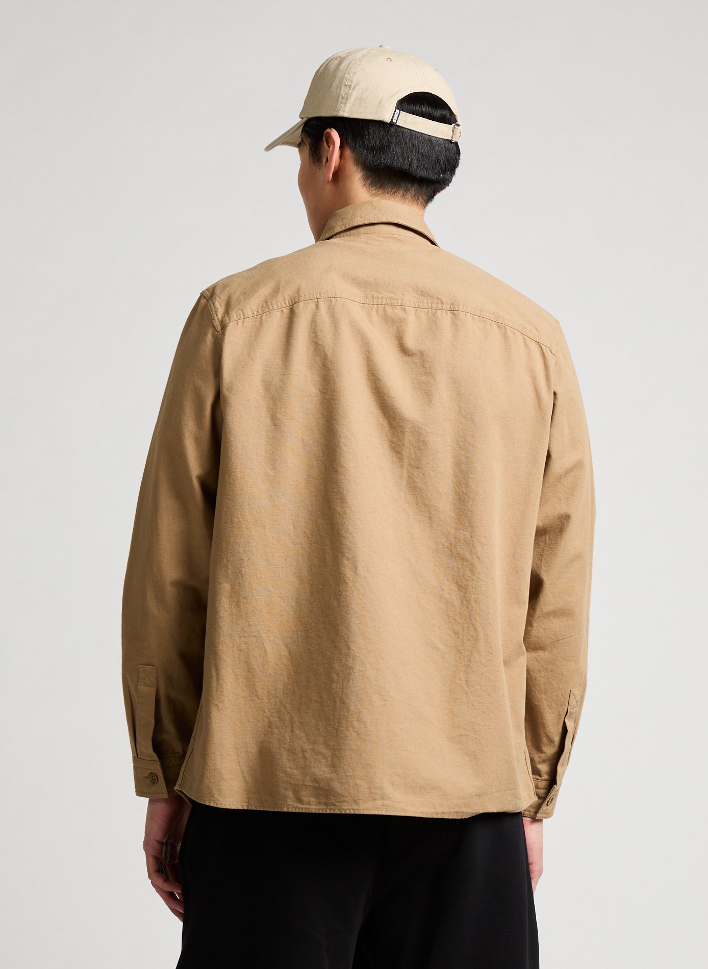 Chemise en coton et lin AIGLE Beige