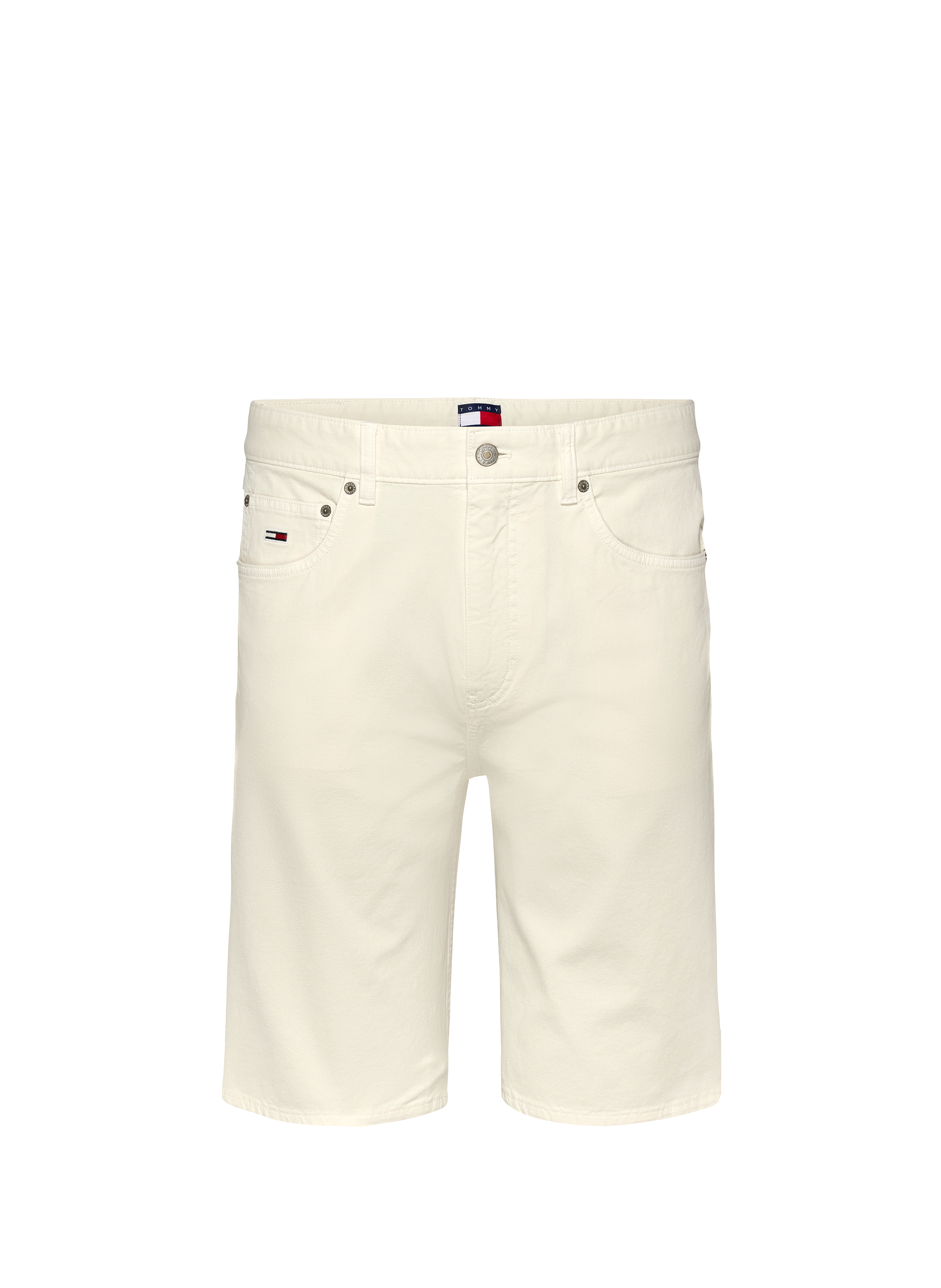 Ribbed cotton shorts TOMMY HILFIGER Beige