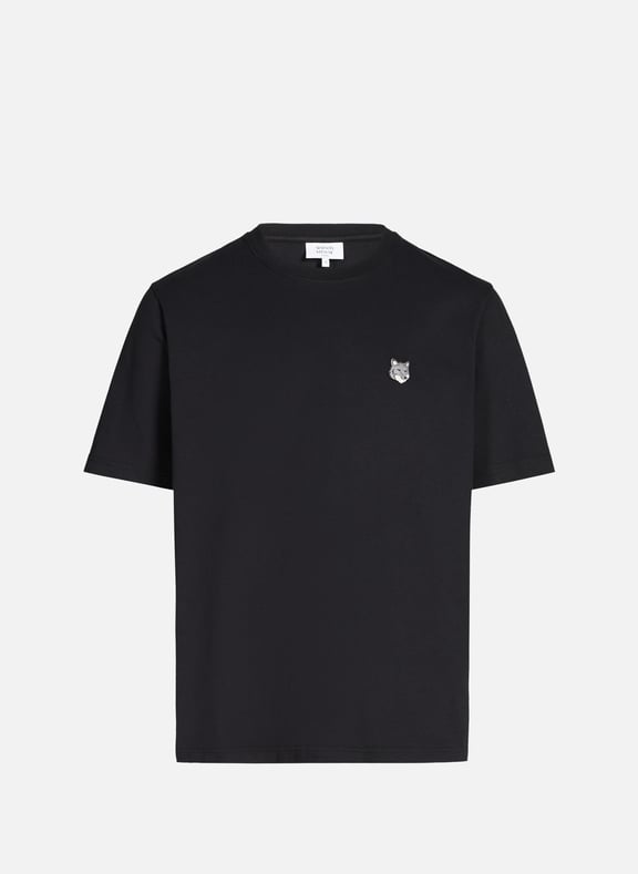 T-shirt en coton Grey Fox Comfort Noir by MAISON KITSUNÉ MAISON KITSUNÉ T-shirt en coton Grey Fox Comfort Noir