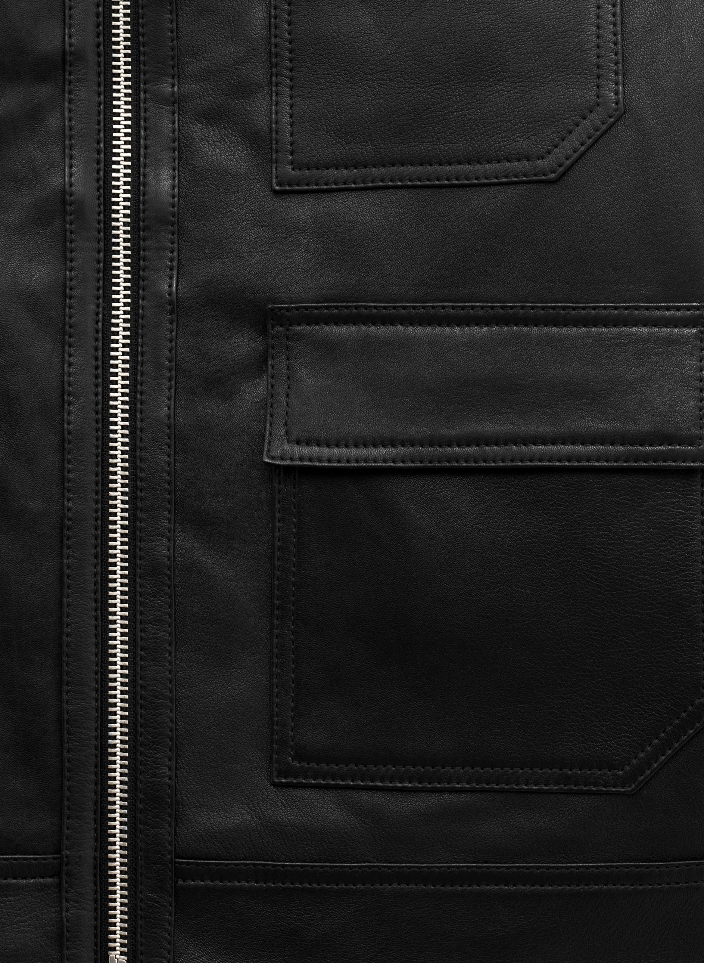 Blouson en cuir THE KOOPLES Noir