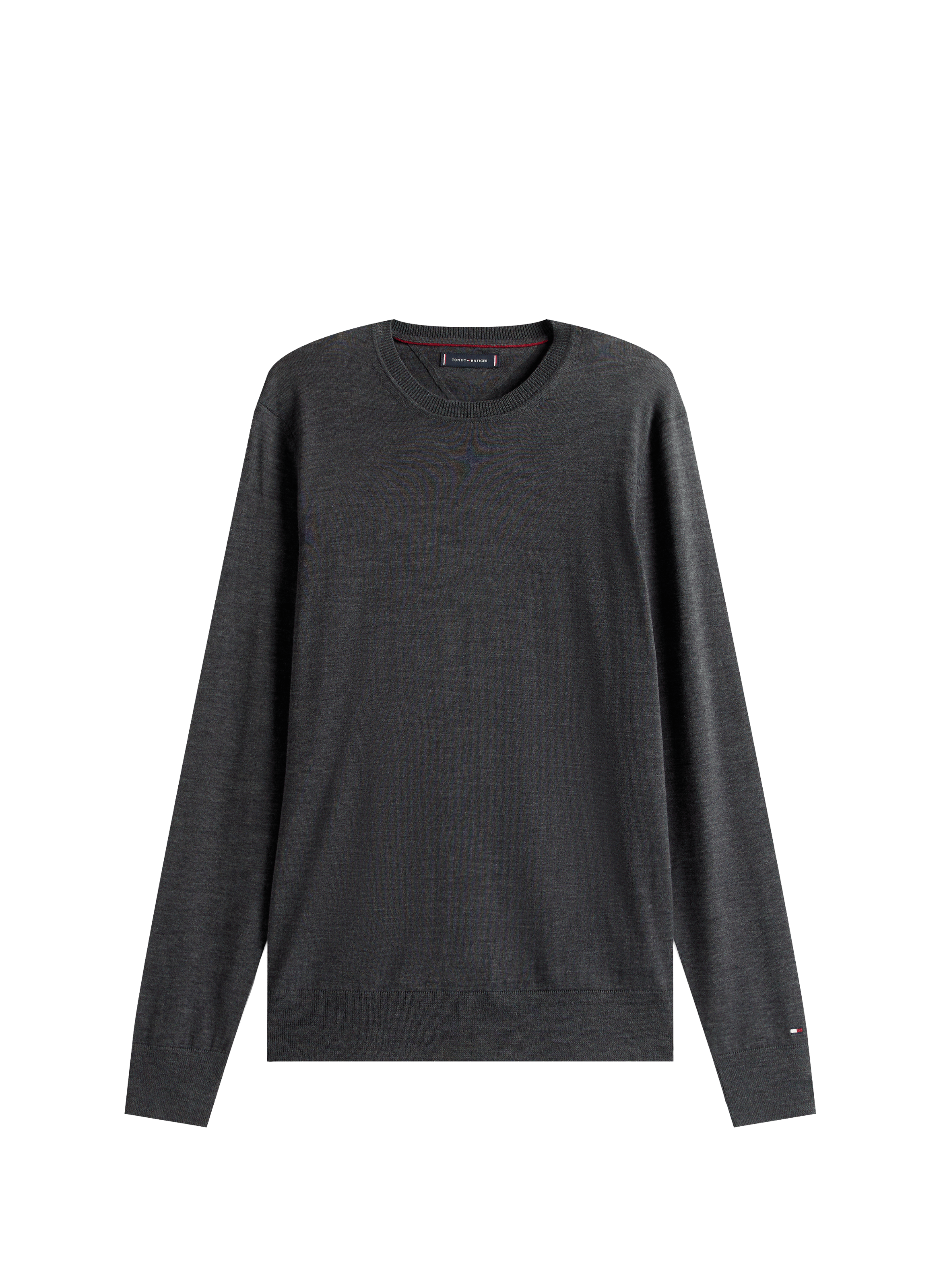 Round neck wool sweater TOMMY HILFIGER Grey