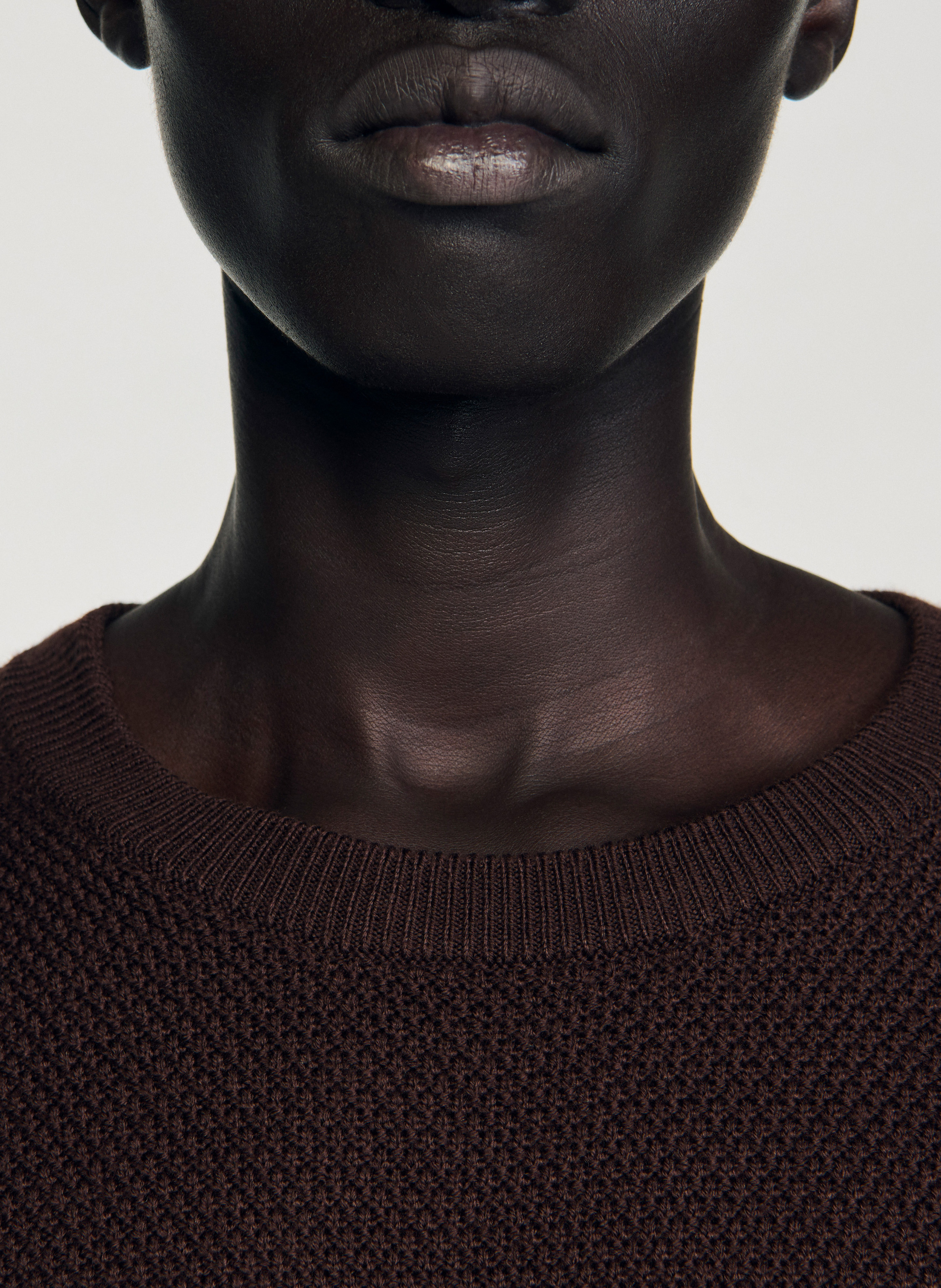 Pull en maille texturée SANDRO Marron