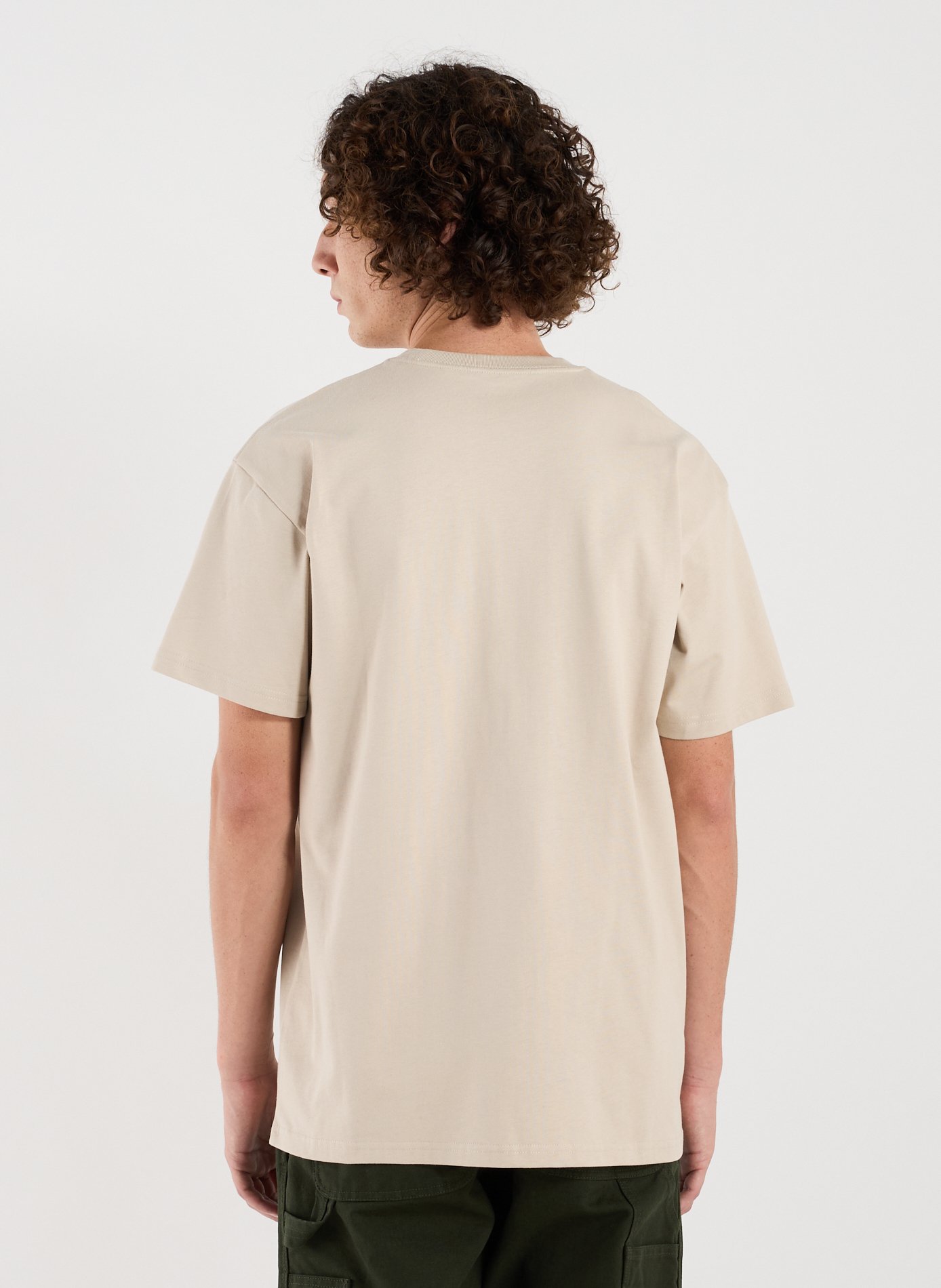 Straight-fit cotton T-shirt CARHARTT WIP Beige